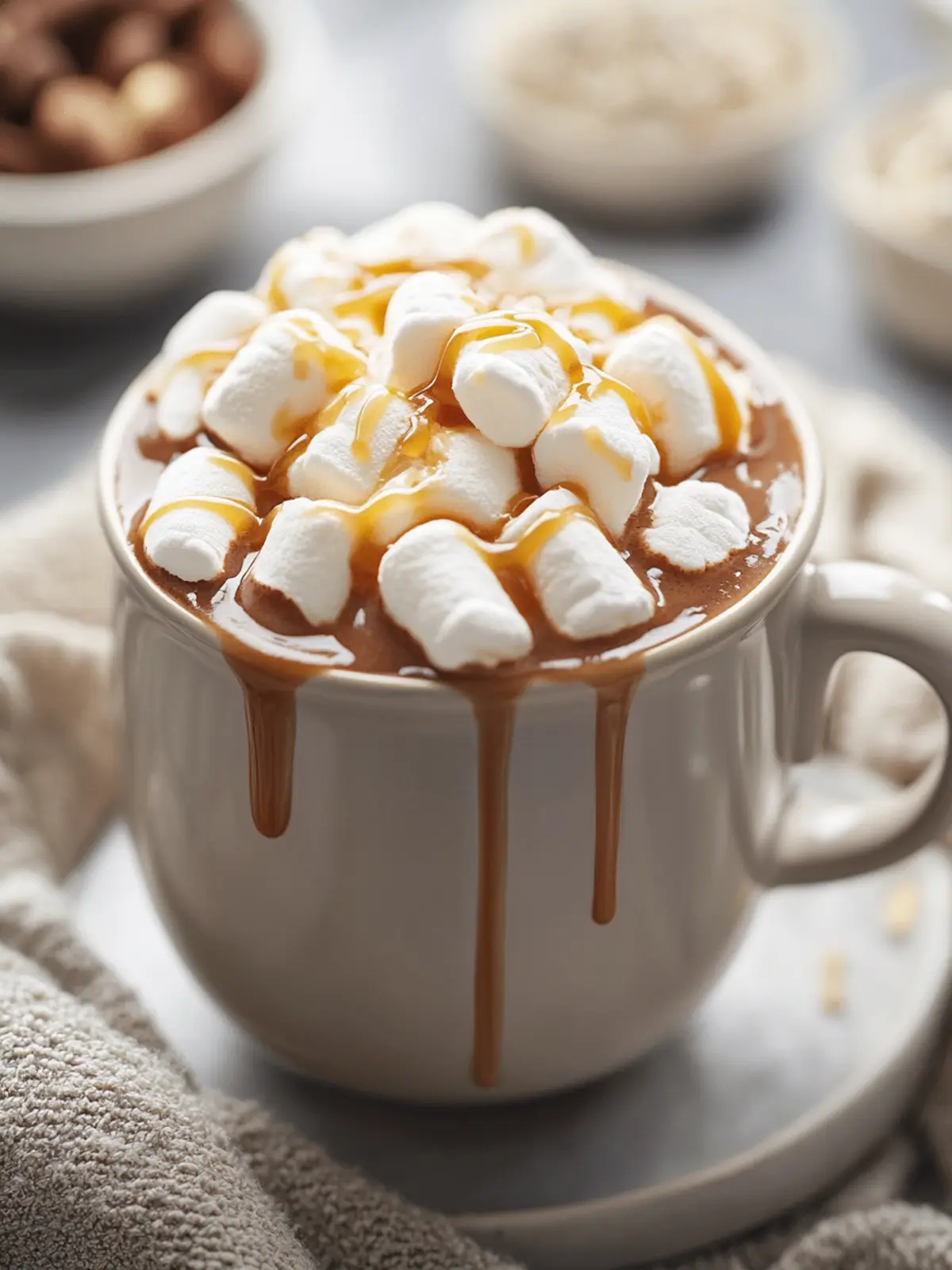 Decadent Caramel Marshmallow Hot Chocolate to Warm Your Heart 3 Caramel Marshmallow Hot Chocolate