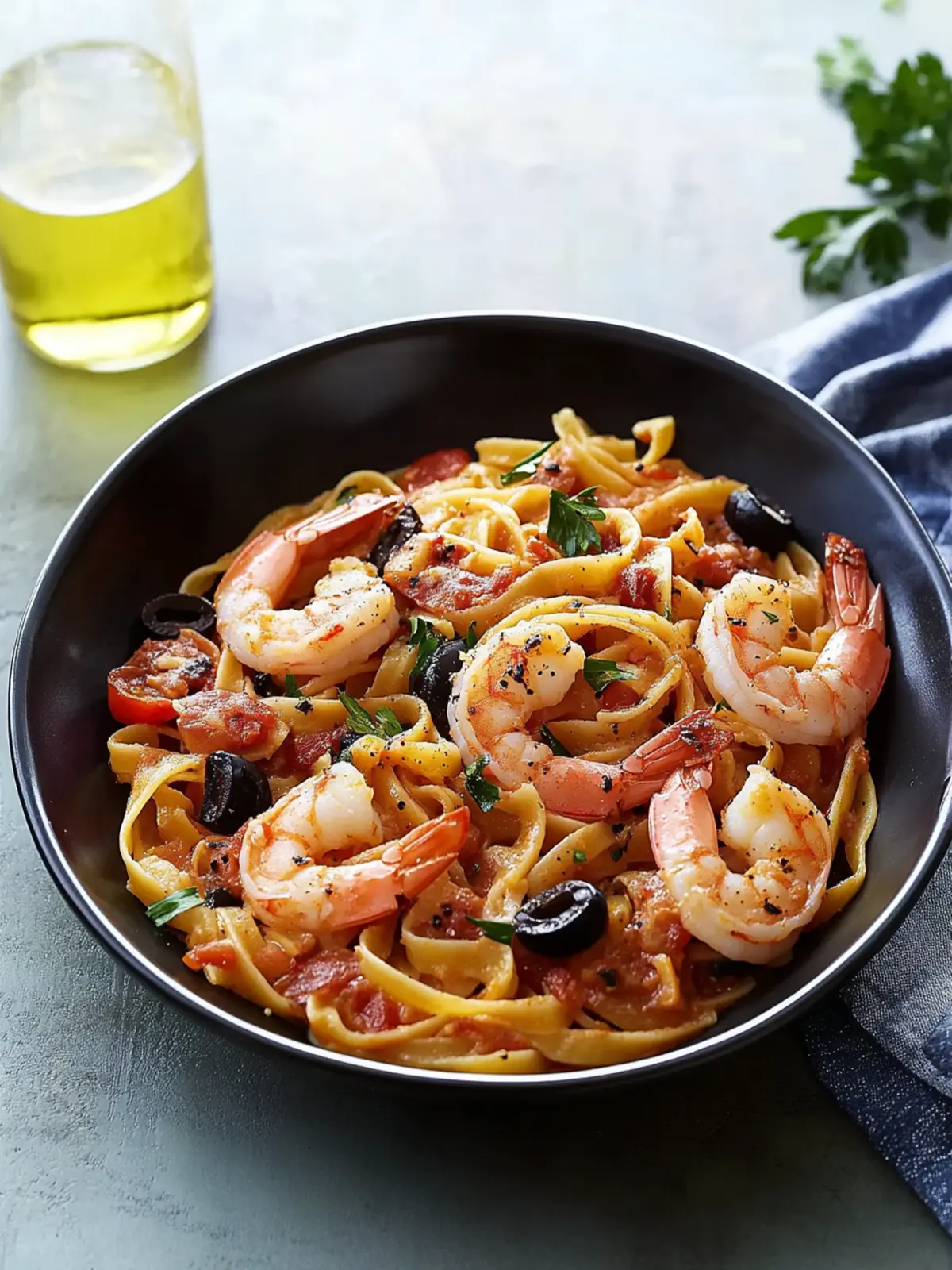 Savory Shrimp Linguine Puttanesca in Just 20 Minutes 3 Shrimp Linguine Puttanesca