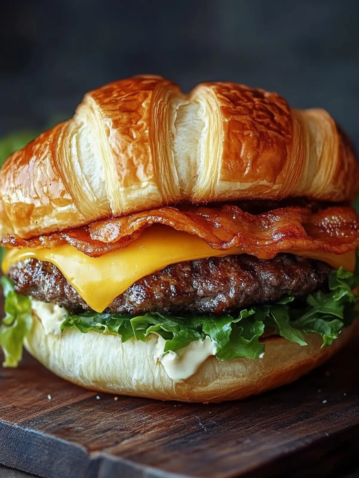 Irresistible Croissant Smash Burger Recipe for a Flavor Throwdown 2 Croissant Smash Burger