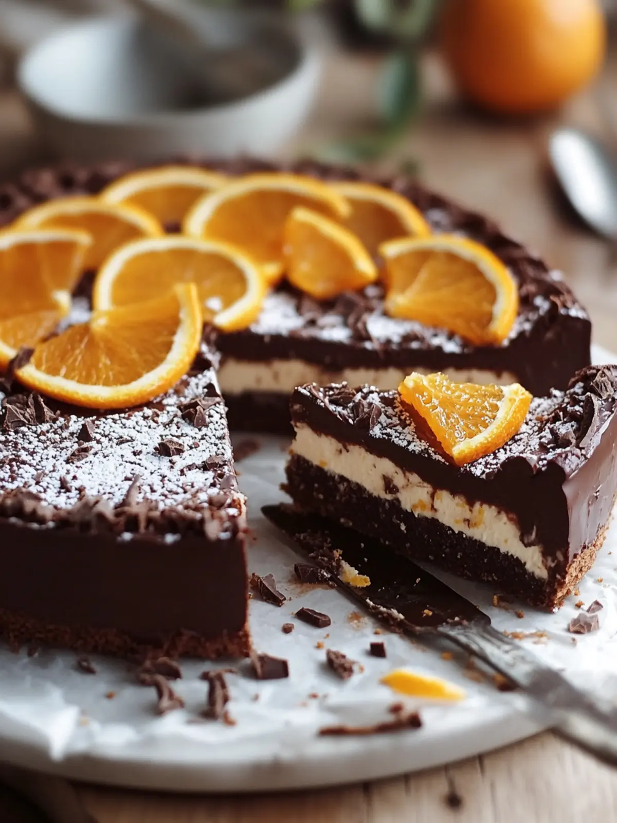 Decadent Chocolate-Orange Torte That's Vegan and No-Bake 3 Chocolate-Orange Torte