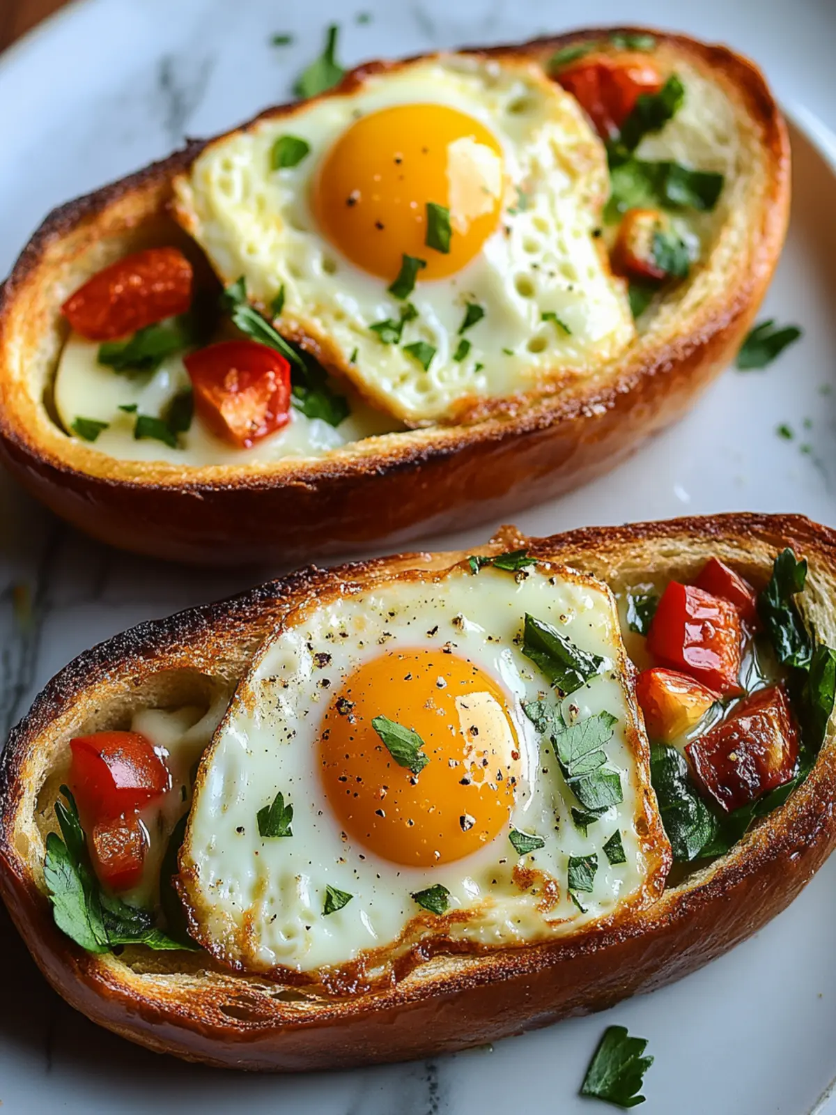 Baked Egg Boats: Your Customizable Breakfast Adventure 2 Baked Egg Boats