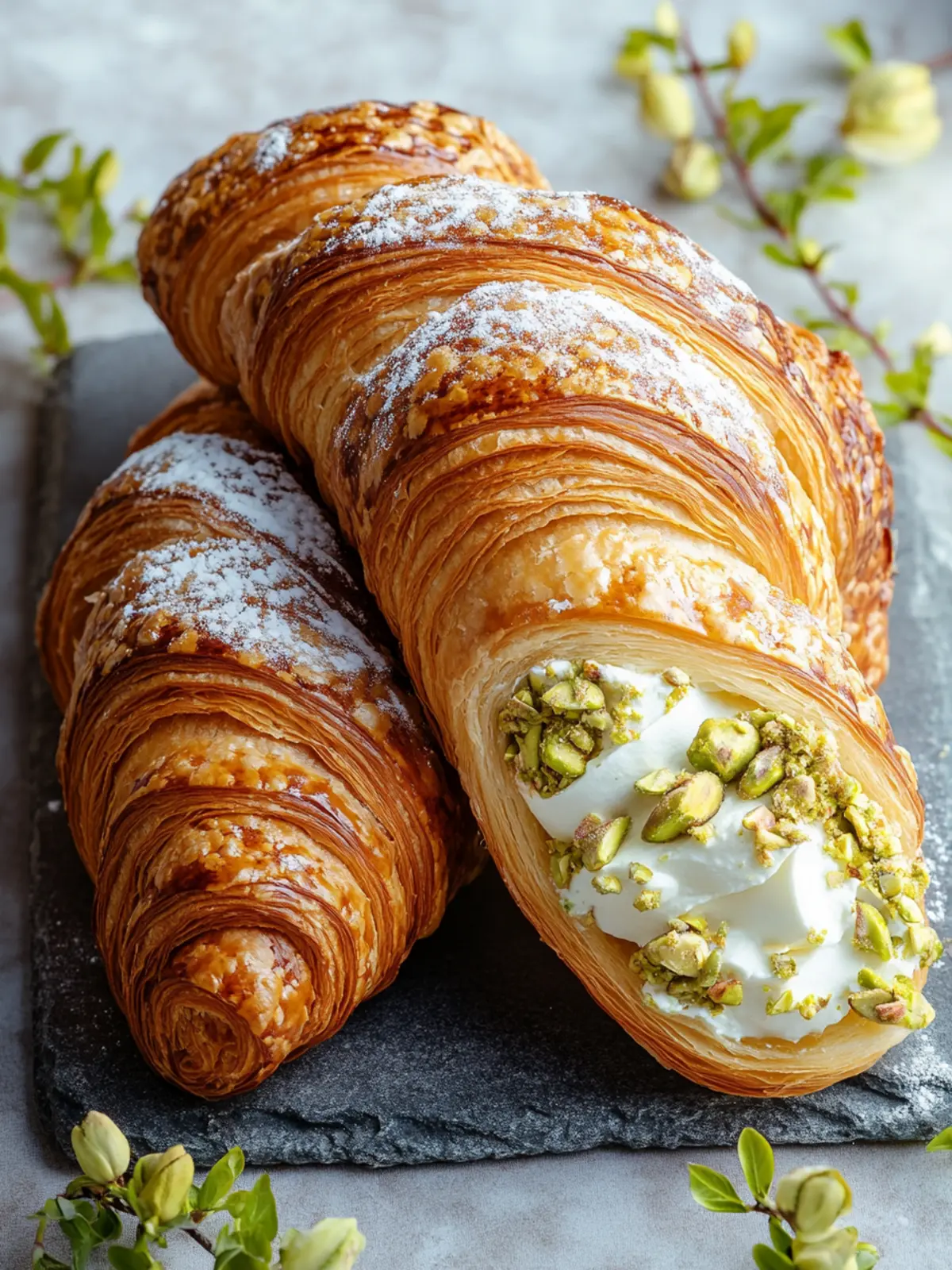 Pistachio Cream Croissant Recipe for a Luxurious Breakfast Treat 3 Pistachio Cream Croissant