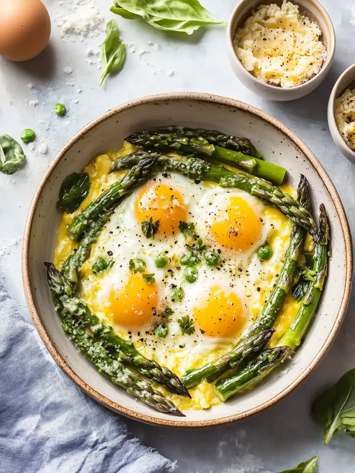 Cheesy Asparagus and Eggs for a Quick Brunch Boost 3 Cheesy Asparagus and Eggs