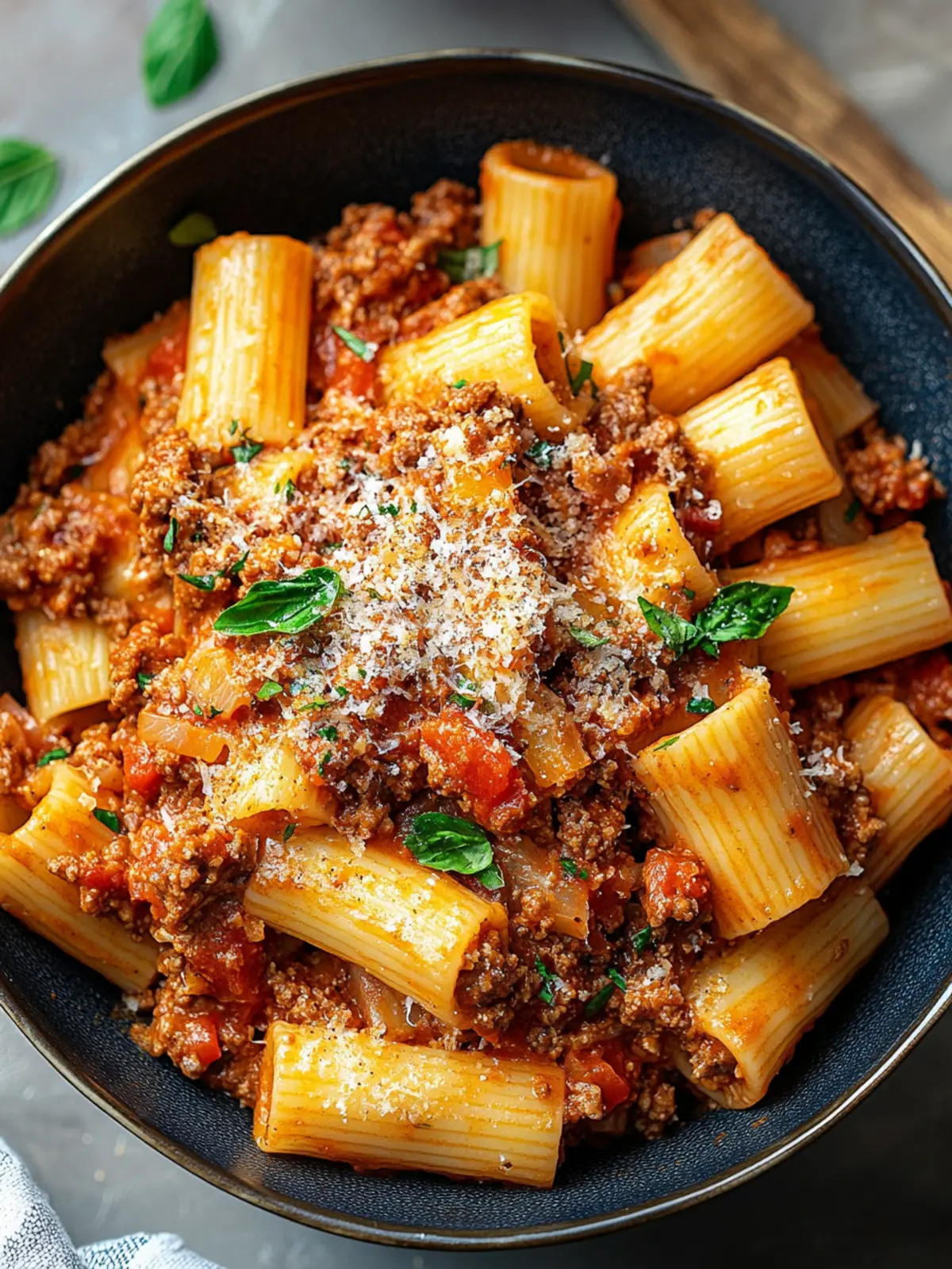 Savory Rigatoni Bolognese: Hearty Comfort for Family Nights 4 Rigatoni Bolognese
