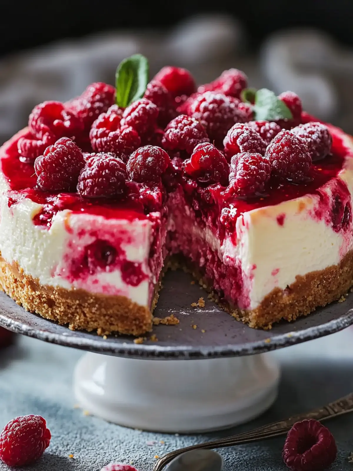 Baked Raspberry Cheesecake: Your New Favorite Dessert Delight 3 Baked Raspberry Cheesecake