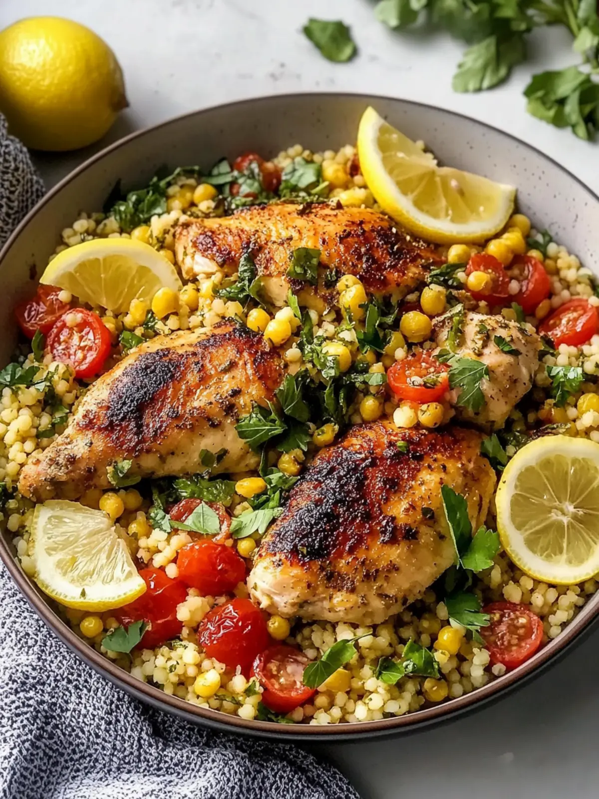 Lemony Mediterranean Chicken and Couscous for Quick Dinners 2 Lemony Mediterranean Chicken and Couscous