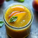 Delicious Peach Honey Dijon Balsamic Vinaigrette Recipe 3 Peach Honey Dijon Balsamic Vinaigrette