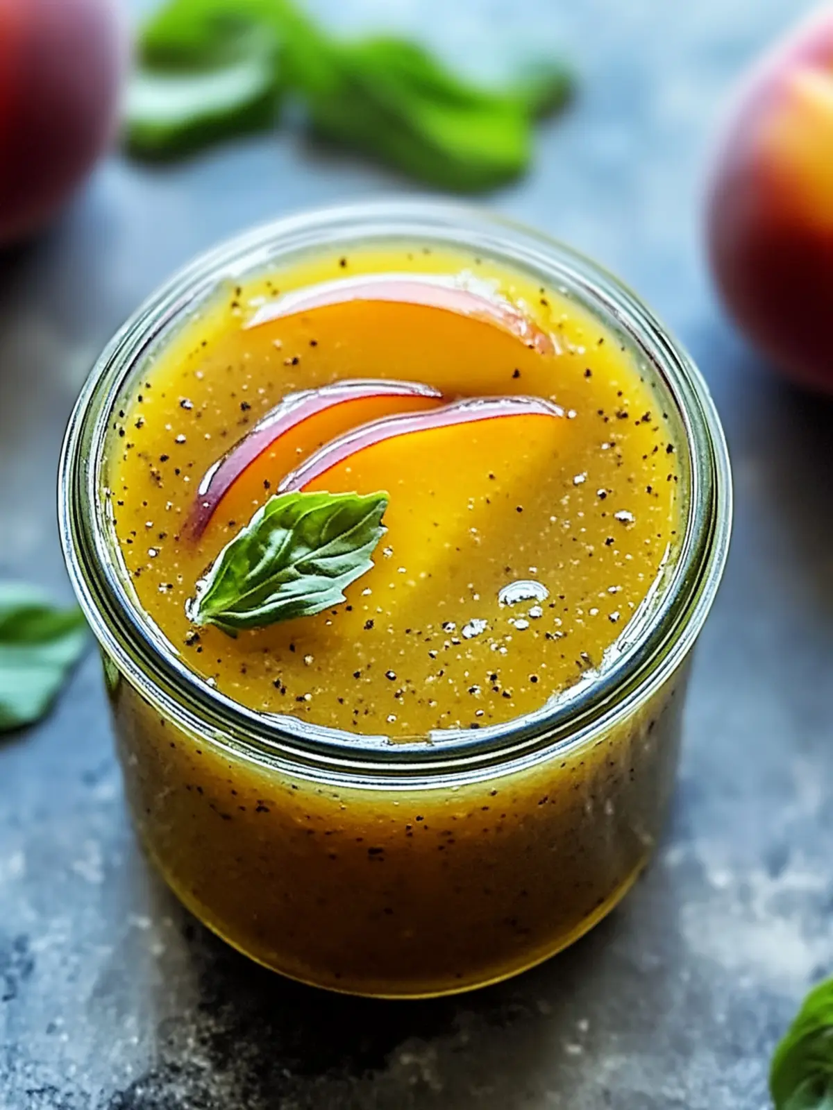 Delicious Peach Honey Dijon Balsamic Vinaigrette Recipe 5 Peach Honey Dijon Balsamic Vinaigrette