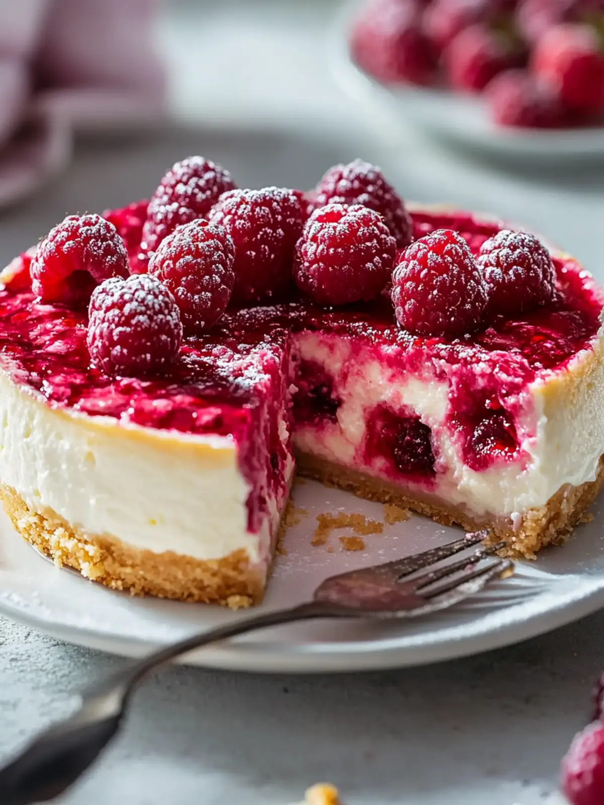 Baked Raspberry Cheesecake: Your New Favorite Dessert Delight 4 Baked Raspberry Cheesecake