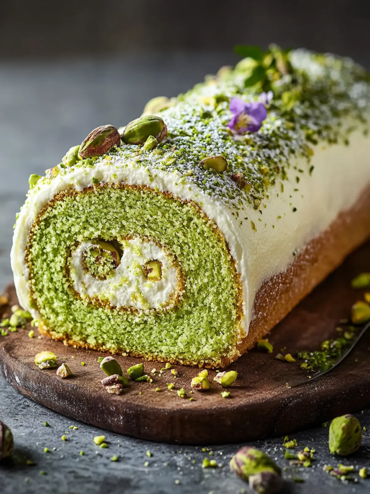 Irresistible Pistachio Roll Cake for Your Next Celebration 4 Pistachio Roll Cake