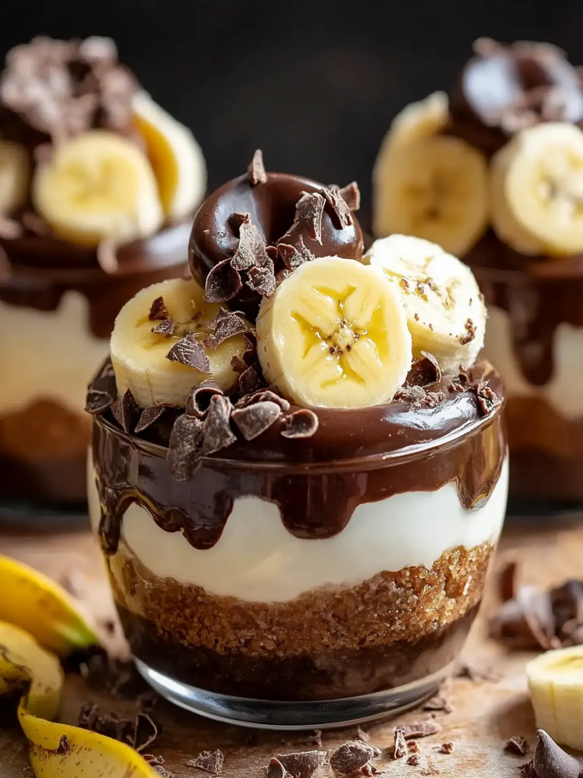 Decadent Chocolate Banana Dessert Cups You'll Love 2 Chocolate Banana Dessert Cups