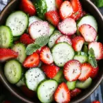 Crisp Cucumber Strawberry Salad for a Refreshing Summer Bite 6 Cucumber Strawberry Salad