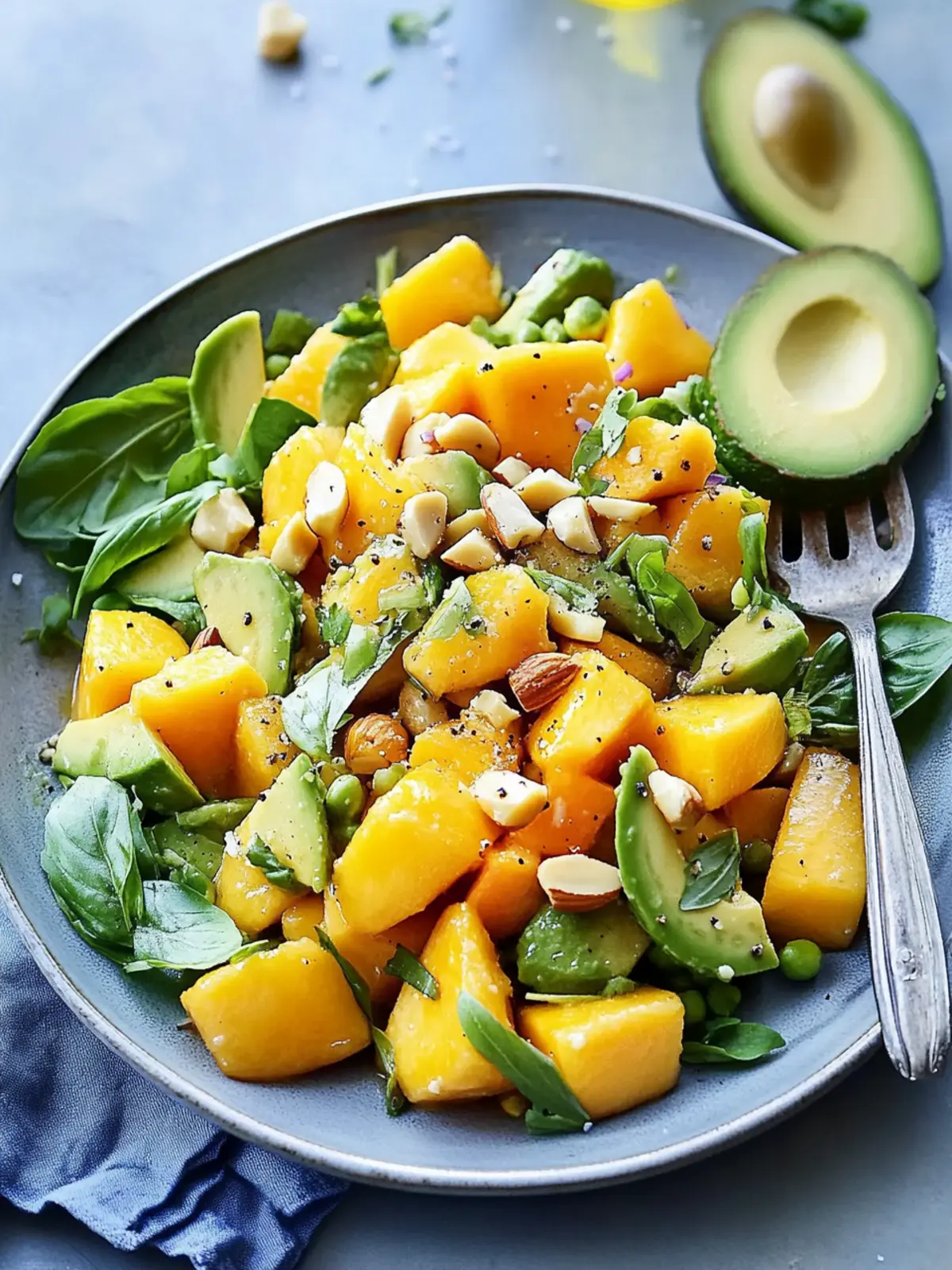 Juicy Mango, Avocado and Macadamia Salad for Summer Bliss 2 Juicy Mango, Avocado and Macadamia Salad