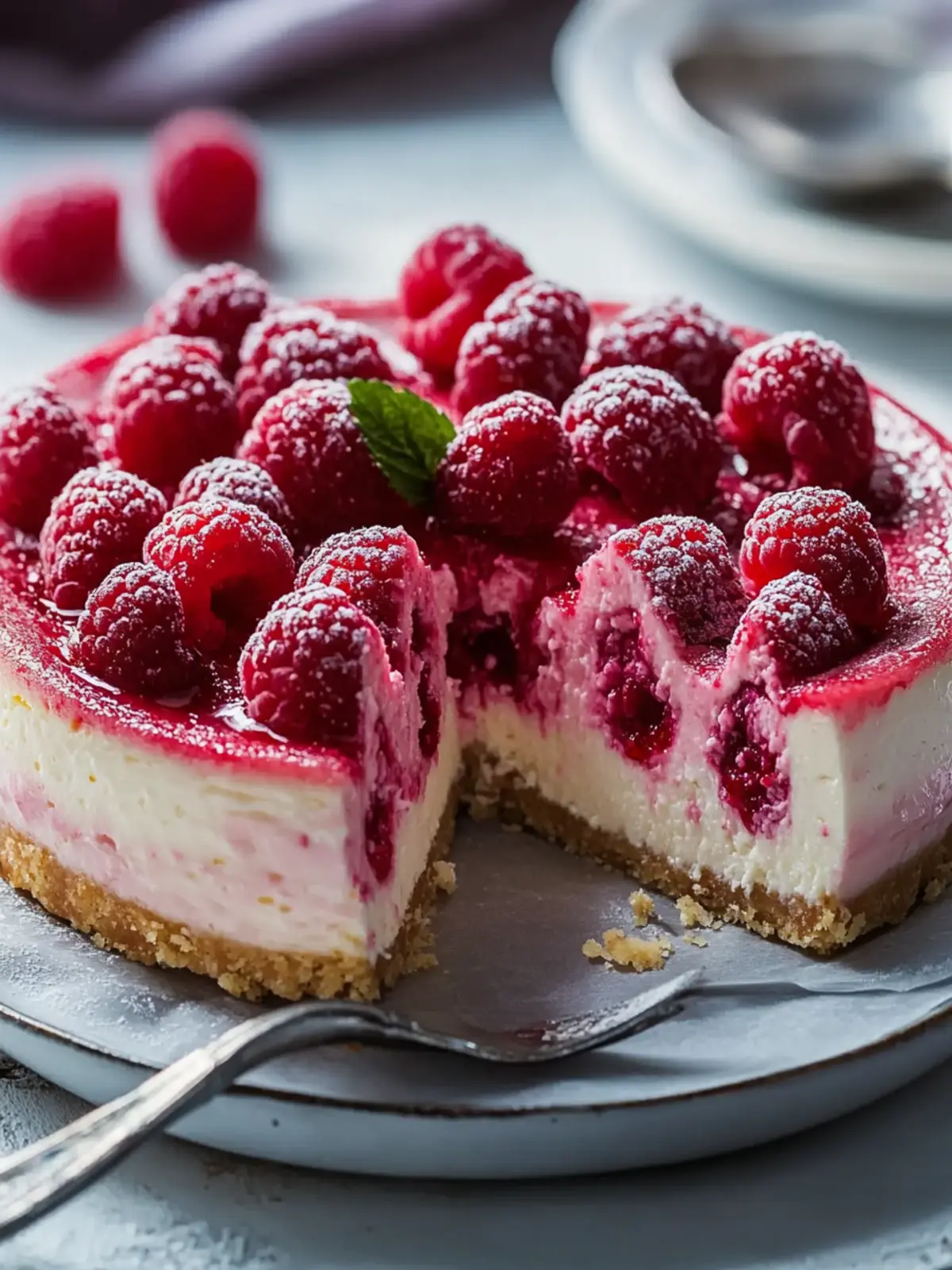 Baked Raspberry Cheesecake: Your New Favorite Dessert Delight 5 Baked Raspberry Cheesecake