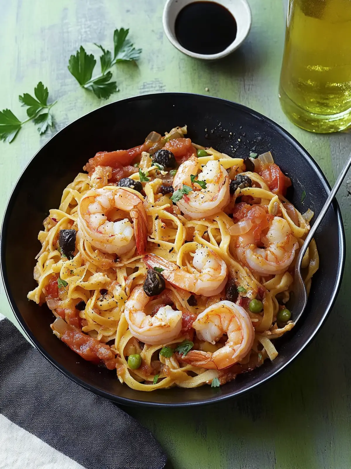 Savory Shrimp Linguine Puttanesca in Just 20 Minutes 5 Shrimp Linguine Puttanesca