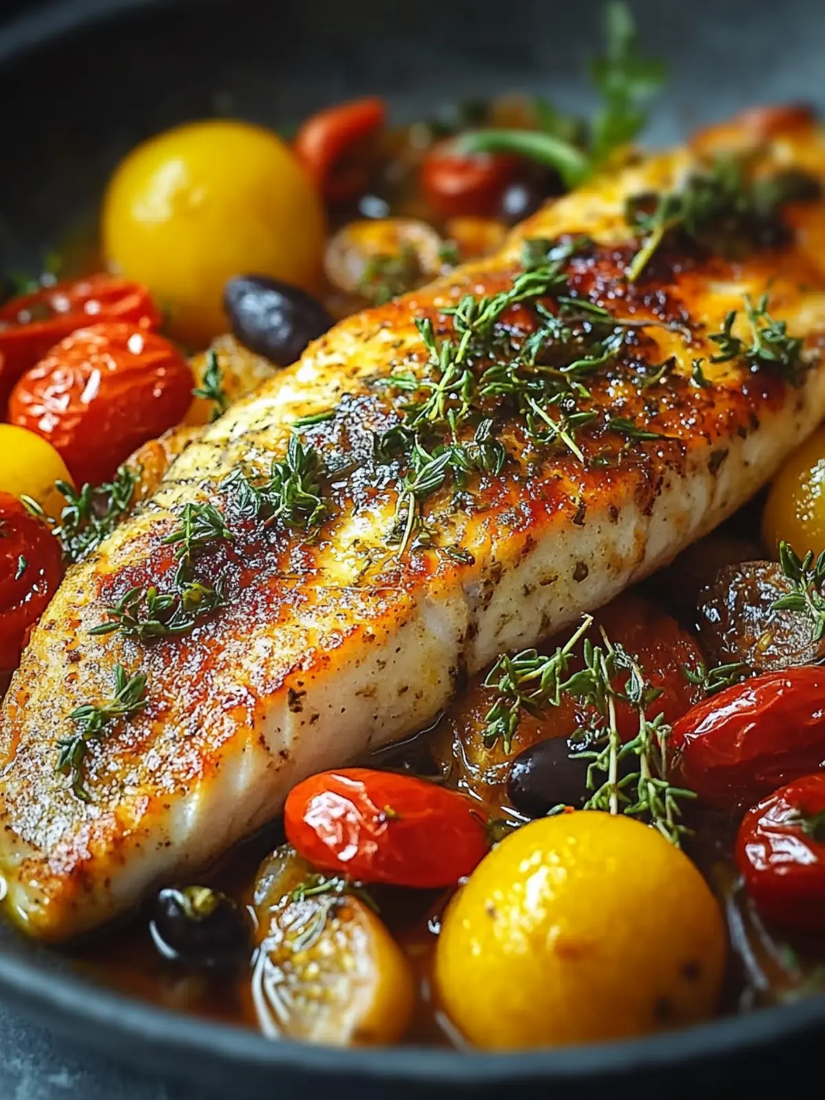 Savory Mediterranean Baked Fish in 20 Minutes or Less 4 Mediterranean Baked Fish