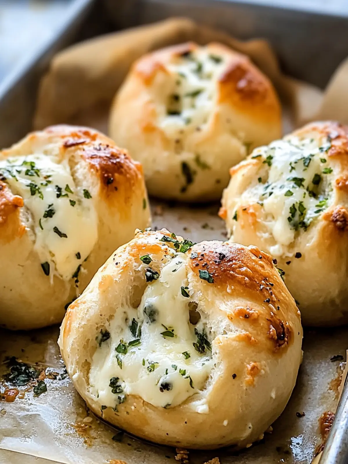 Savory Stuffed Garlic Cream Cheese Rolls for Quick Appetizers 2 Stuffed Garlic Cream Cheese Rolls