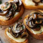 Mouthwatering Mushroom & Brie Crostini for Effortless Elegance 6 Mushroom & Brie Crostini