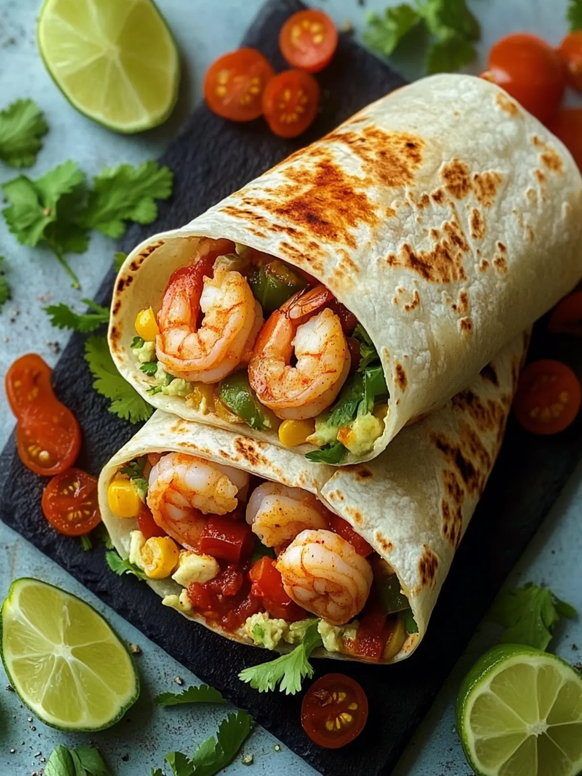 Savory Shrimp Burrito: Quick Fresh Flavor in Every Bite 2 Shrimp Burrito