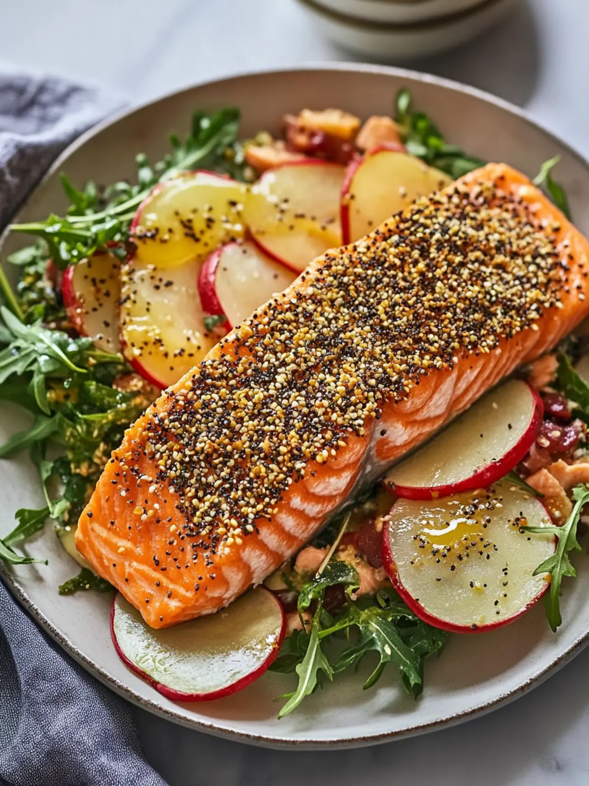 Everything Bagel Crusted Salmon: A Flavor-Packed Weeknight Winner 2 Everything Bagel Crusted Salmon