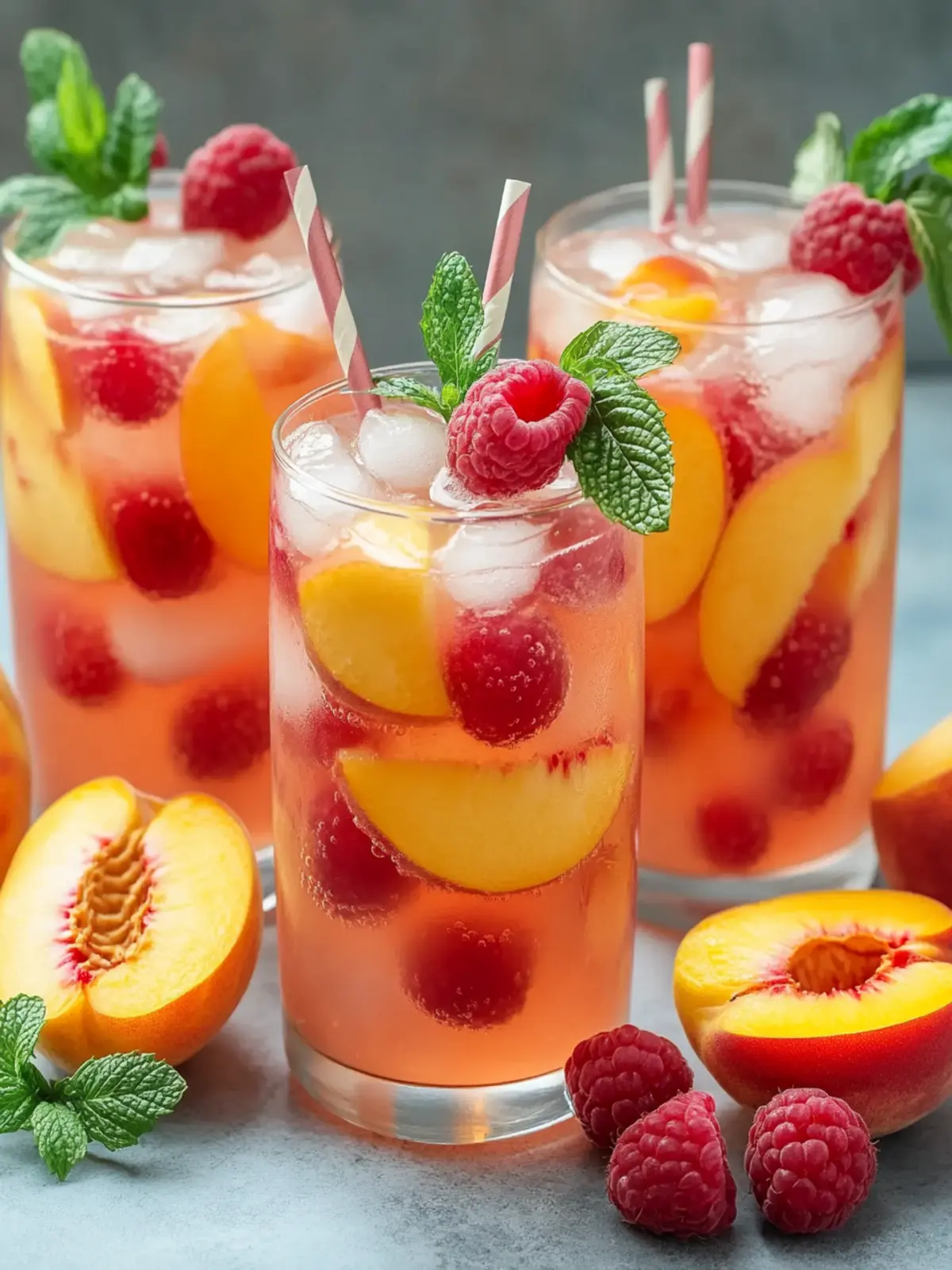 Raspberry Peach Lemonade to Elevate Your Summer Sips 2 Raspberry Peach Lemonade