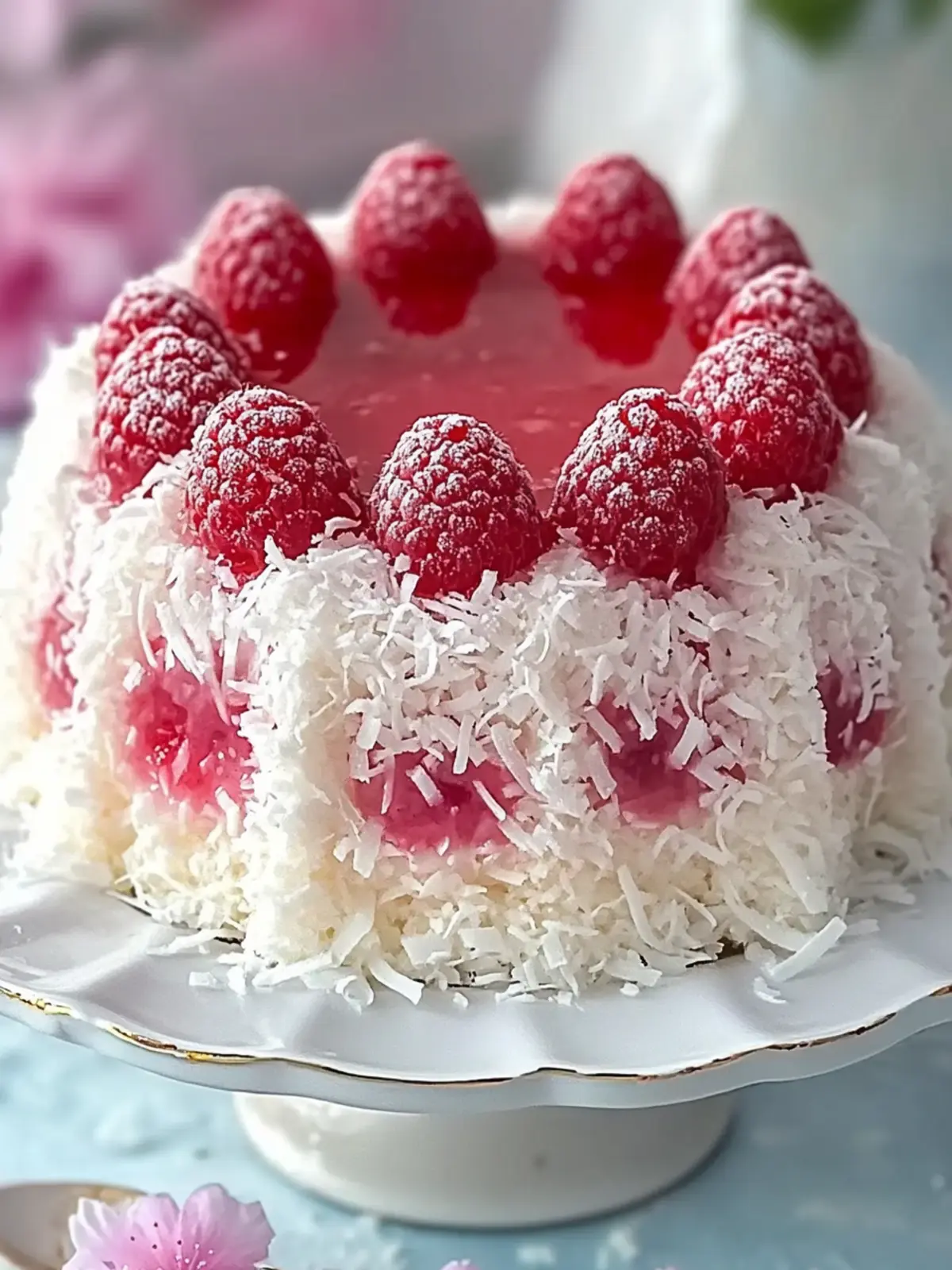 Raspberry Swirl Coconut Snowball Cake That’ll Wow Your Guests 5 Raspberry Swirl Coconut Snowball Cake