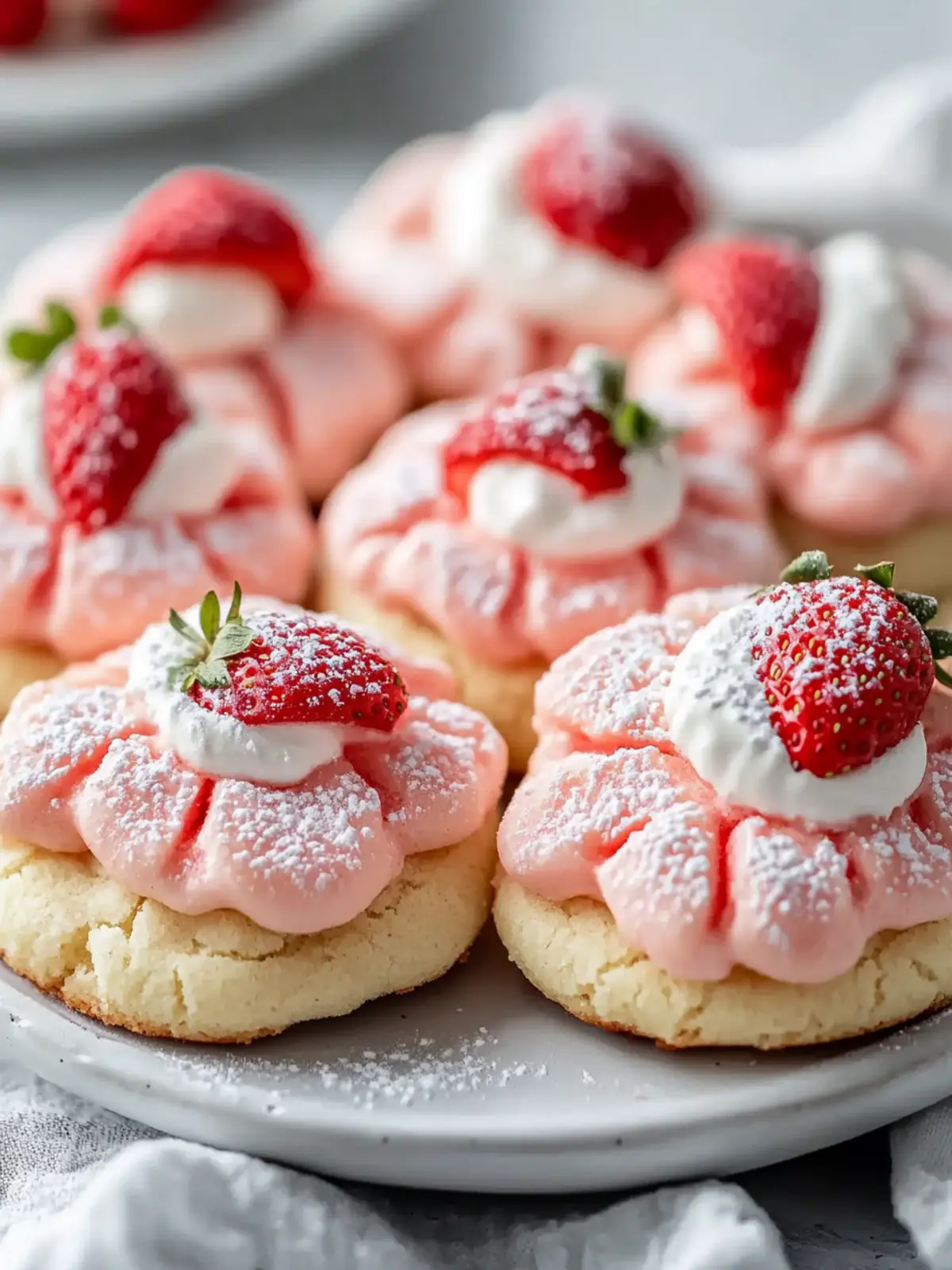 Strawberry Kiss Cookies: Sweet Bites of Nostalgic Bliss 3 Strawberry Kiss Cookies