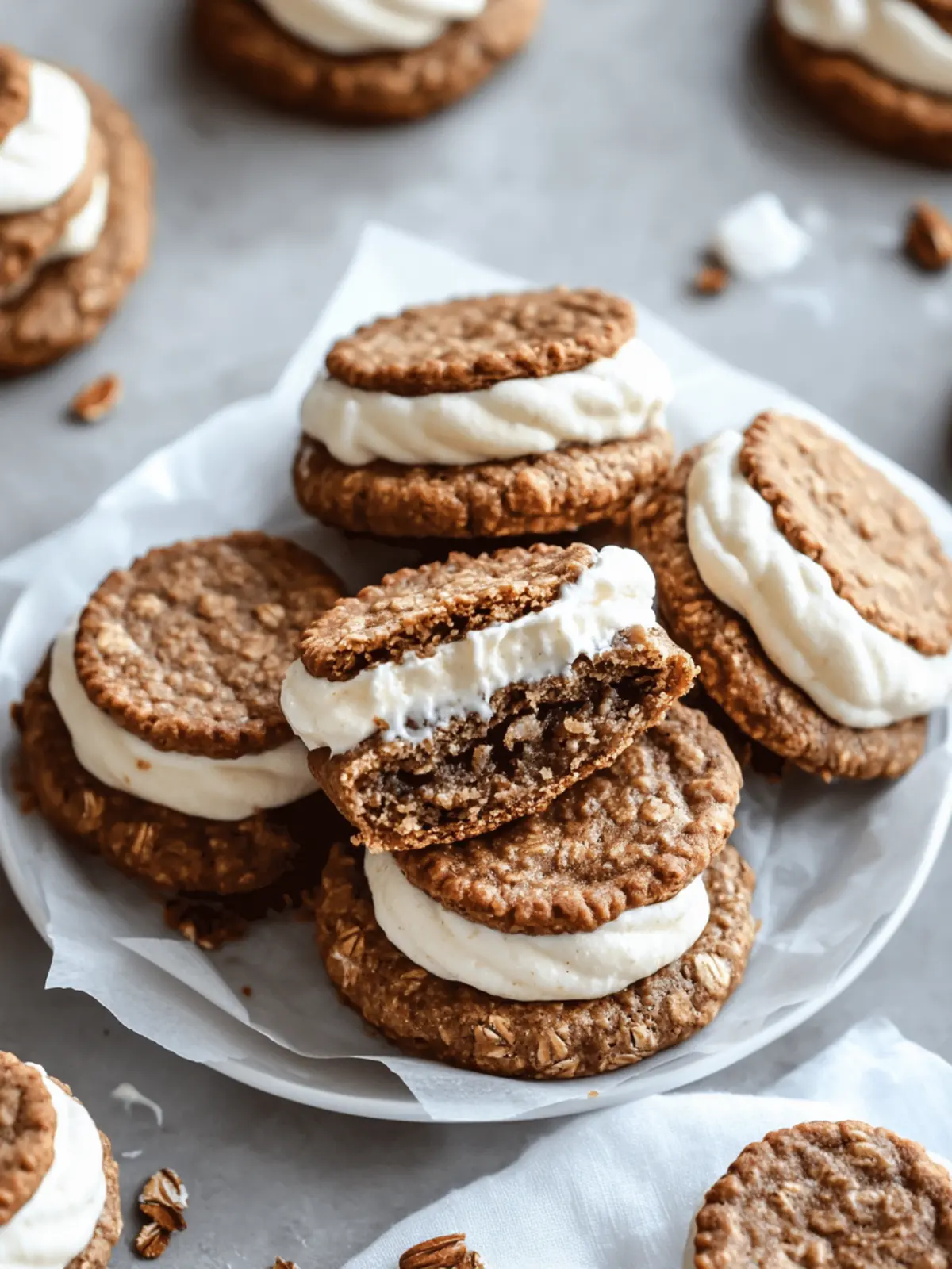 Gingerbread Oatmeal Cream Pies for Cozy Holiday Bliss 4 Gingerbread Oatmeal Cream Pies
