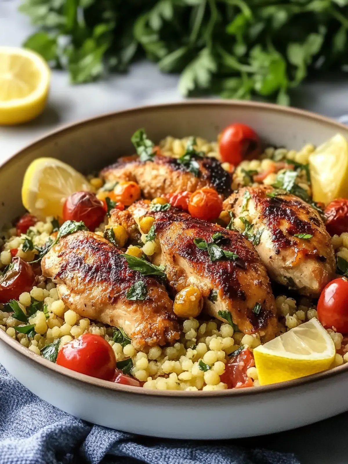 Lemony Mediterranean Chicken and Couscous for Quick Dinners 5 Lemony Mediterranean Chicken and Couscous
