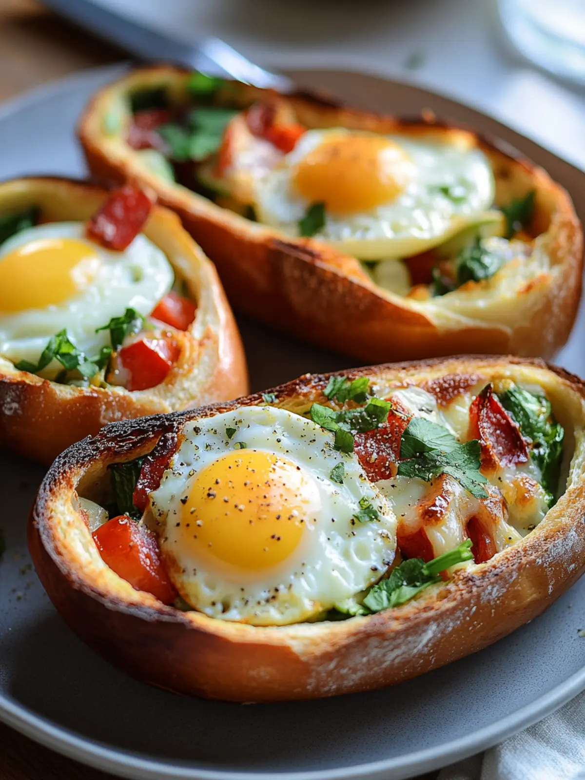 Baked Egg Boats: Your Customizable Breakfast Adventure 3 Baked Egg Boats