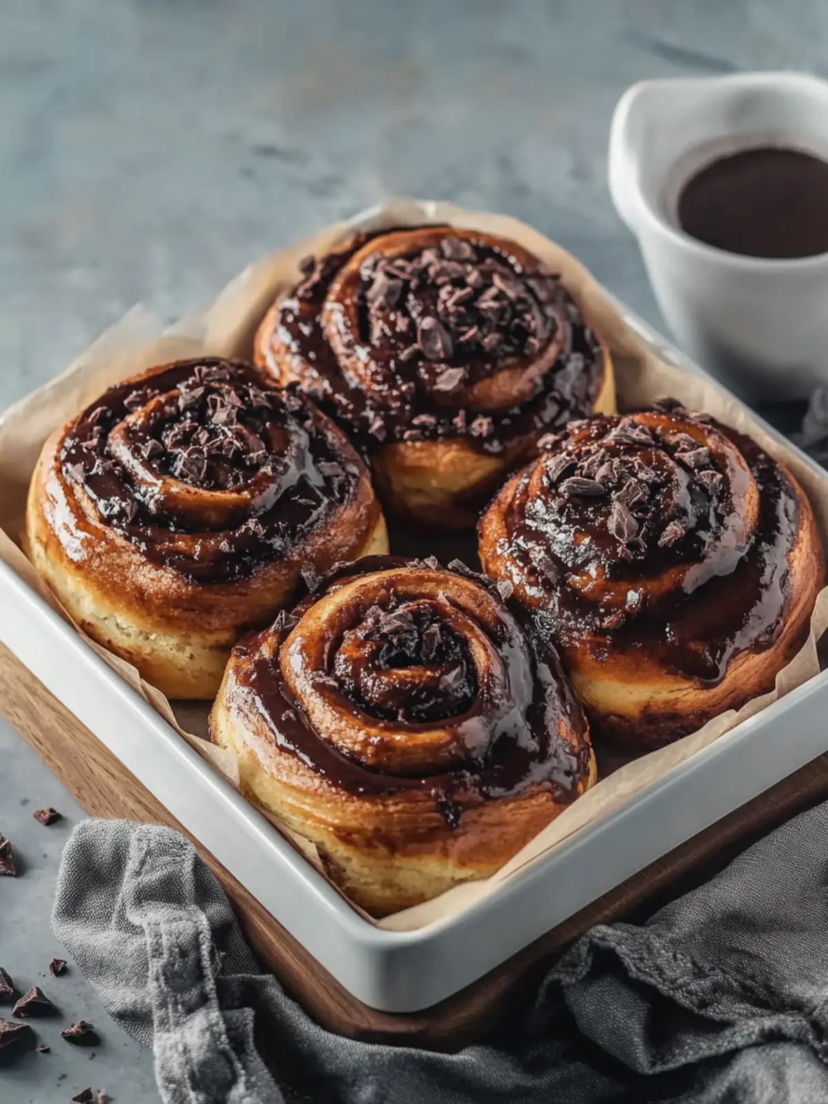 Decadent Chocolate Cinnamon Rolls for the Ultimate Breakfast Treat 4 Chocolate Cinnamon Rolls