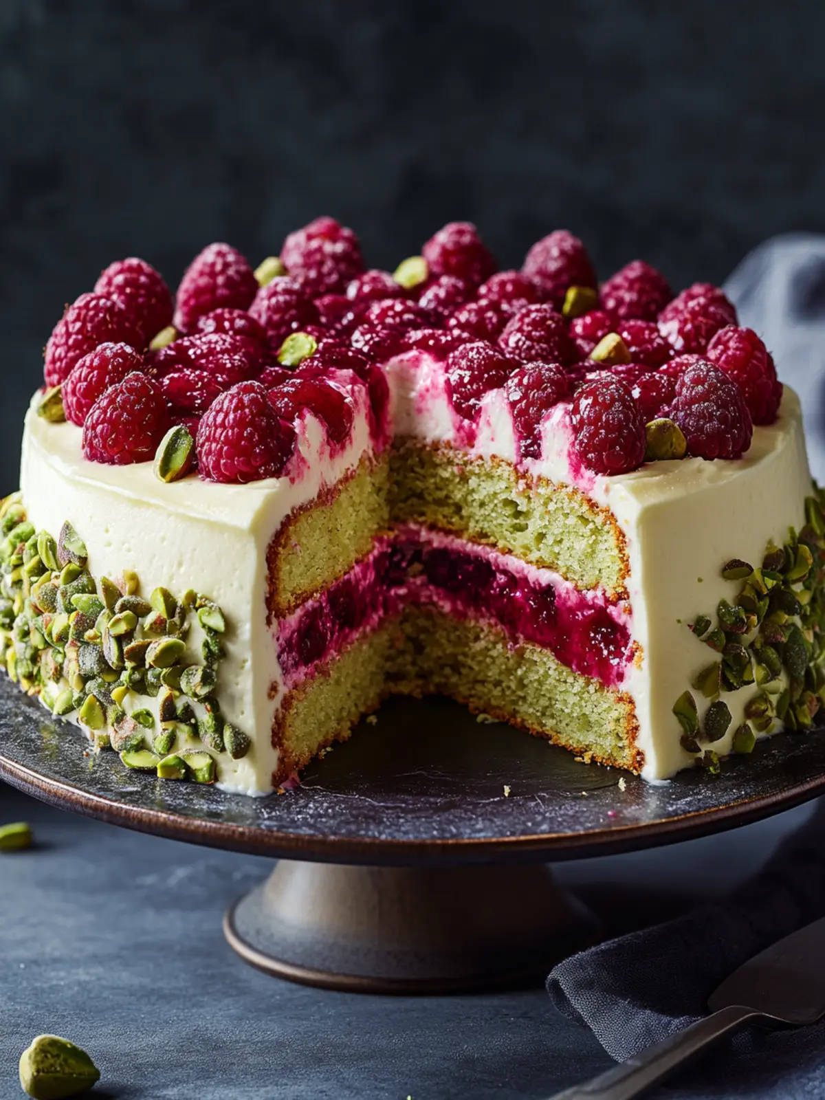 Pistachio Raspberry Cake - Whip Up This Delightful Treat! 3 Pistachio Raspberry Cake