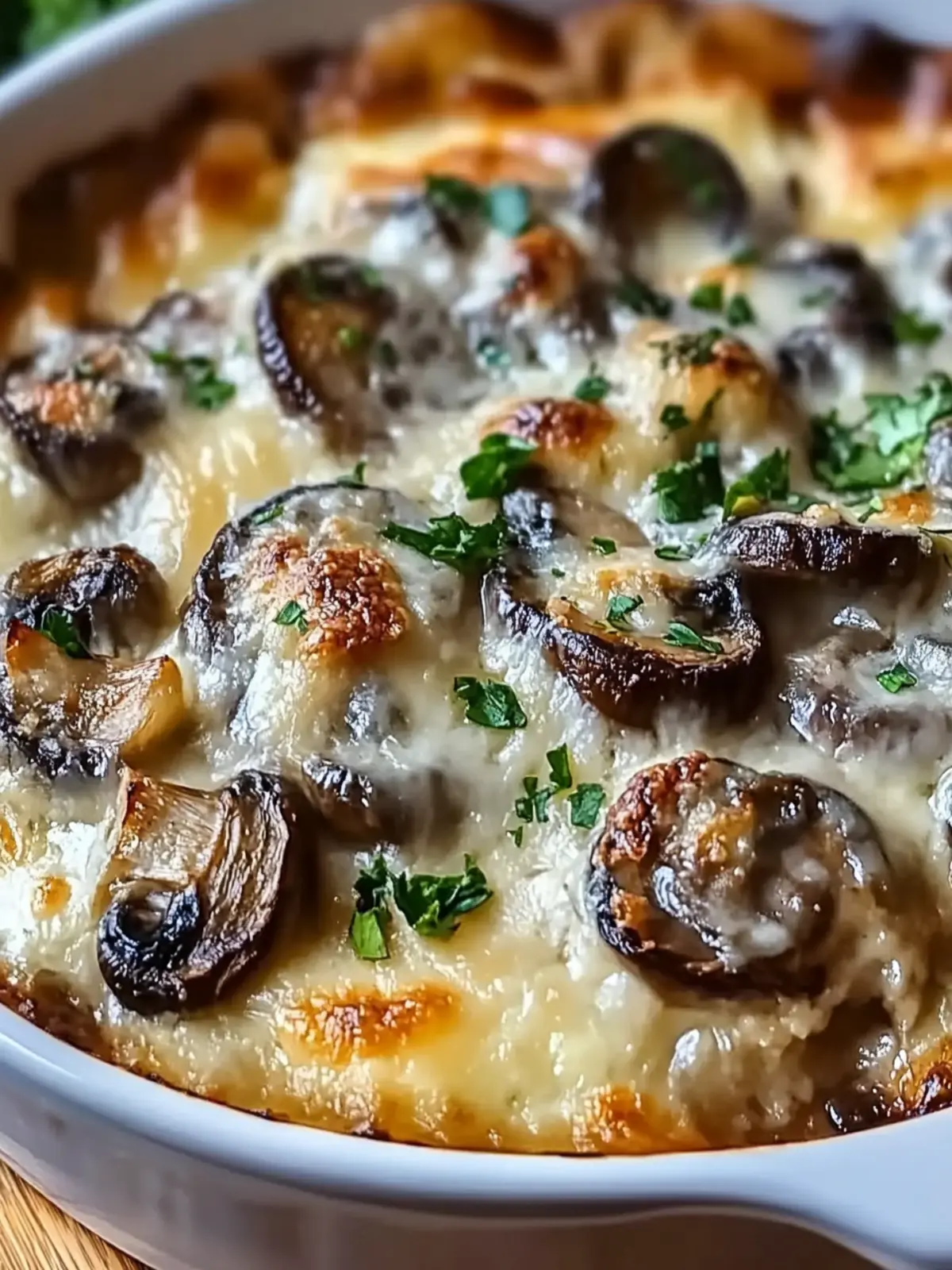 Cheesy Mushroom Casserole: A Cozy Vegetarian Hug in a Dish 3 Cheesy Mushroom Casserole