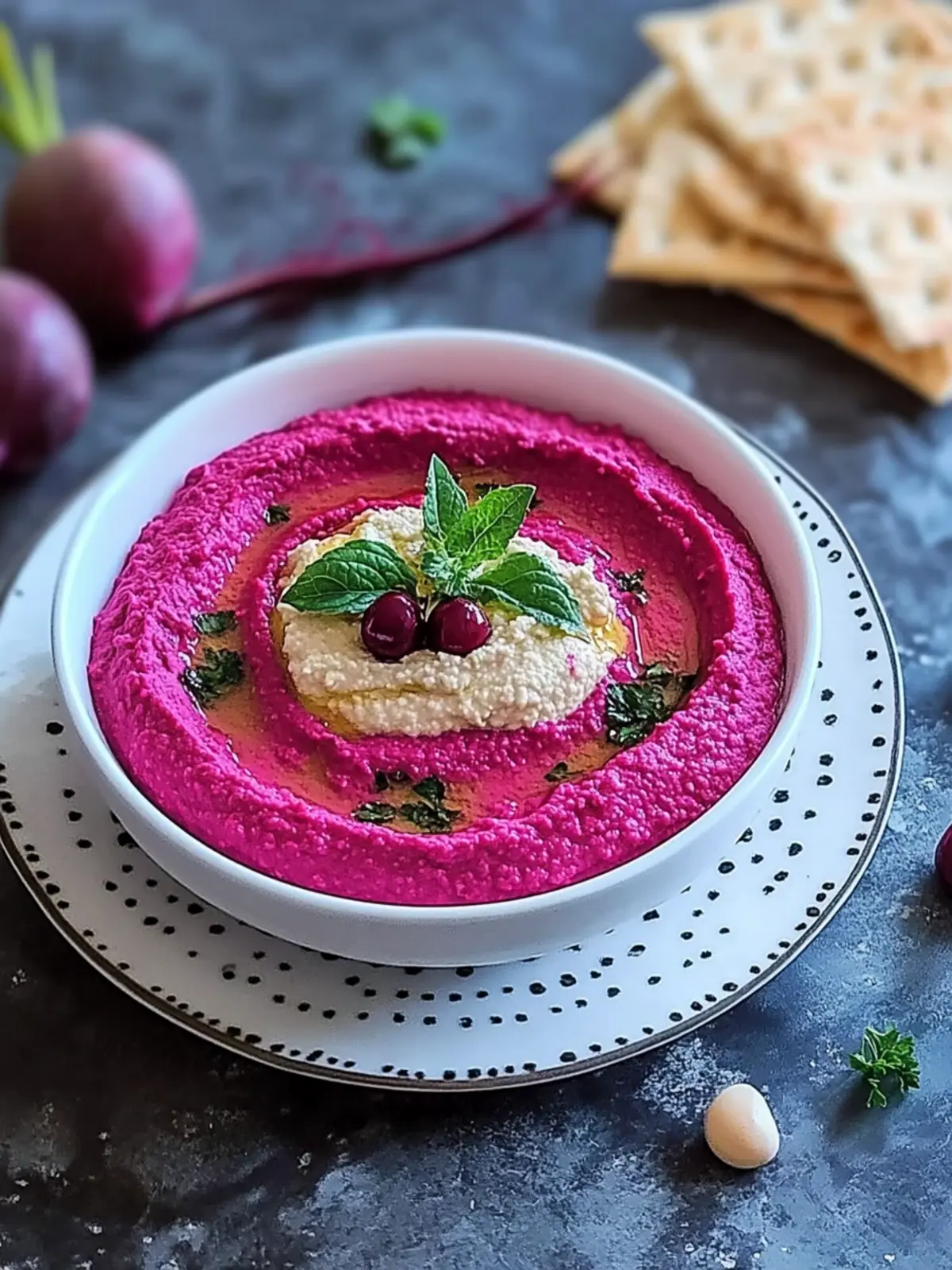 Vibrant Beetroot Hummus: A Healthy Twist for Your Party! 3 Beetroot Hummus