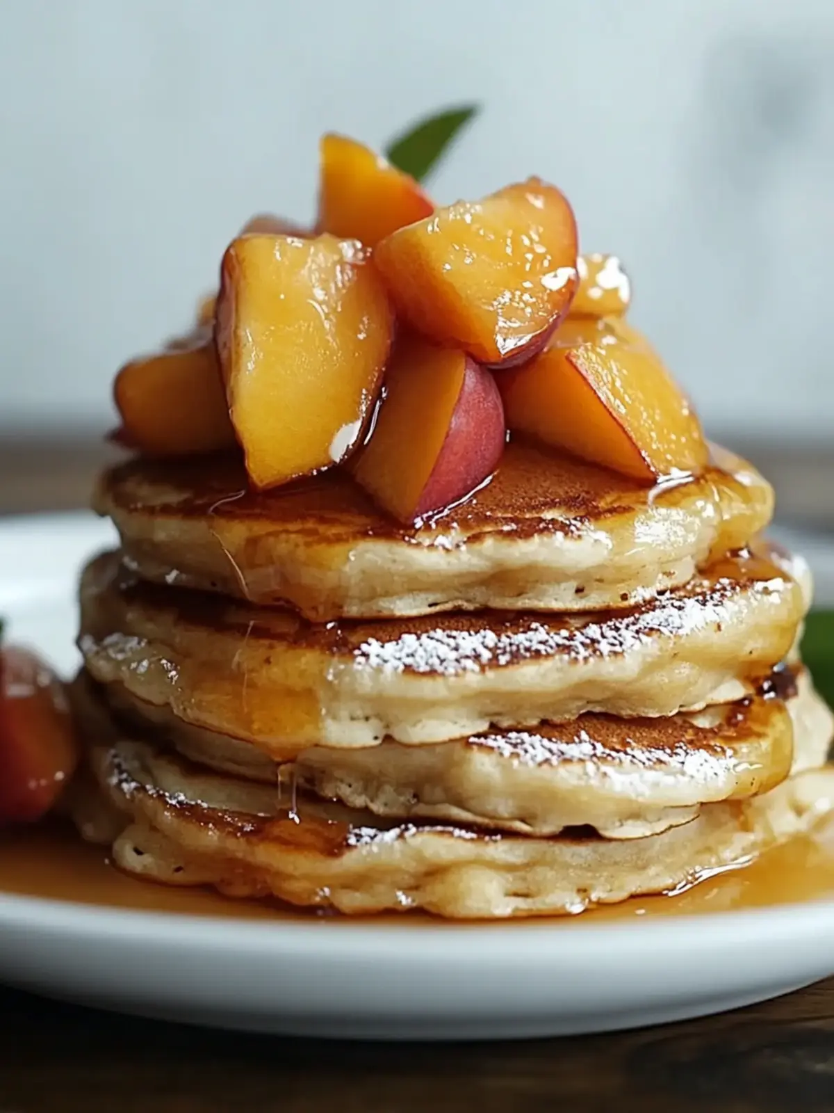 Peach Cobbler Pancakes: Your Sweet Morning Comfort Treat 4 Peach Cobbler Pancakes