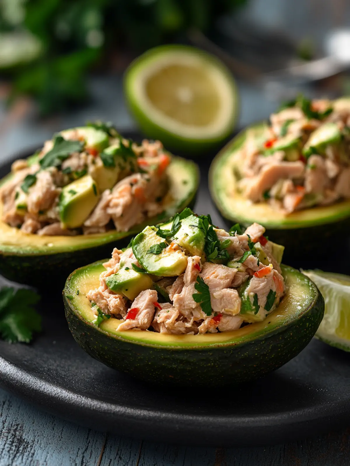 Tuna Stuffed Avocados: Quick, Healthy Delight in 10 Minutes 2 Tuna Stuffed Avocados
