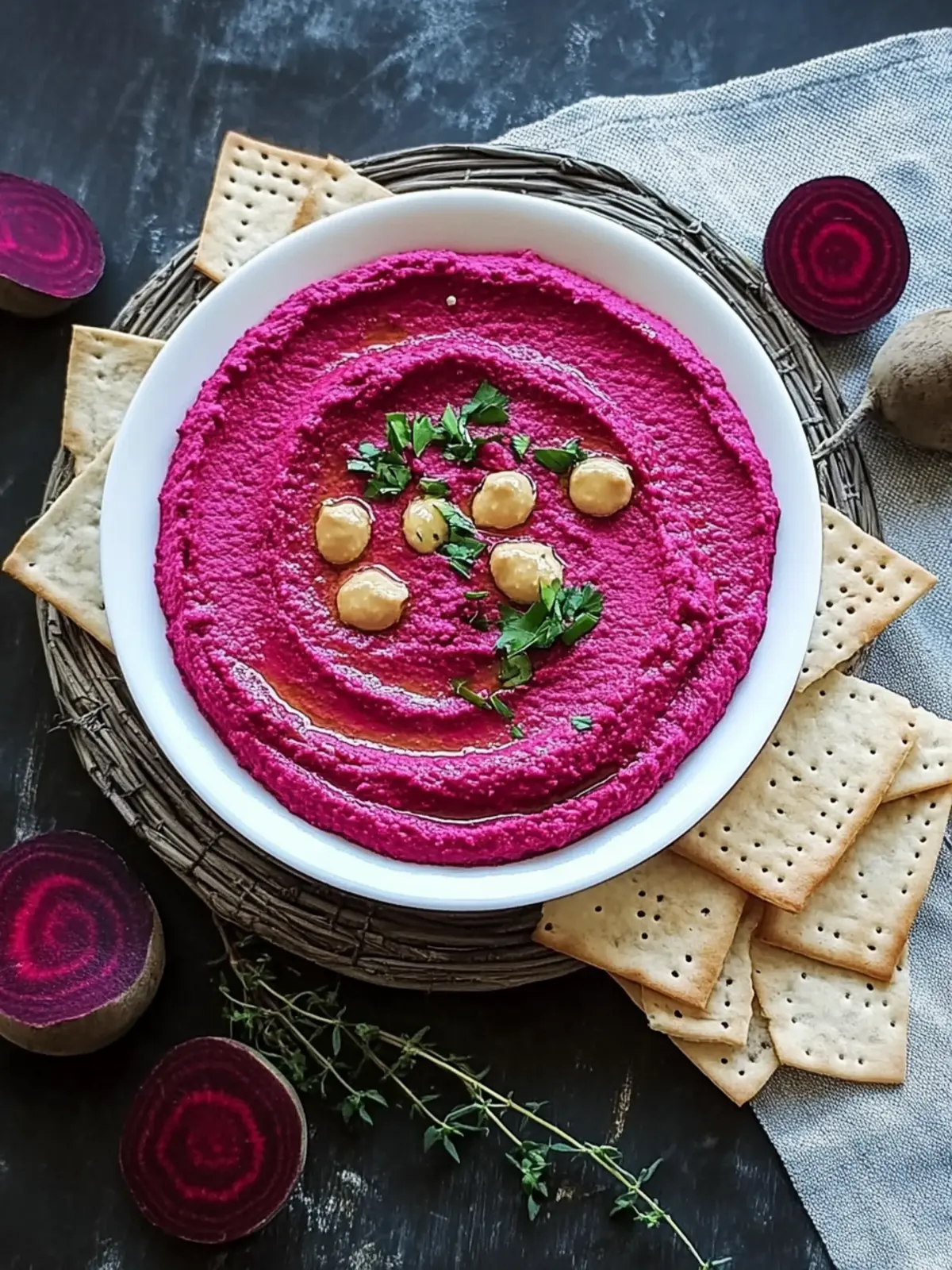 Vibrant Beetroot Hummus: A Healthy Twist for Your Party! 5 Beetroot Hummus