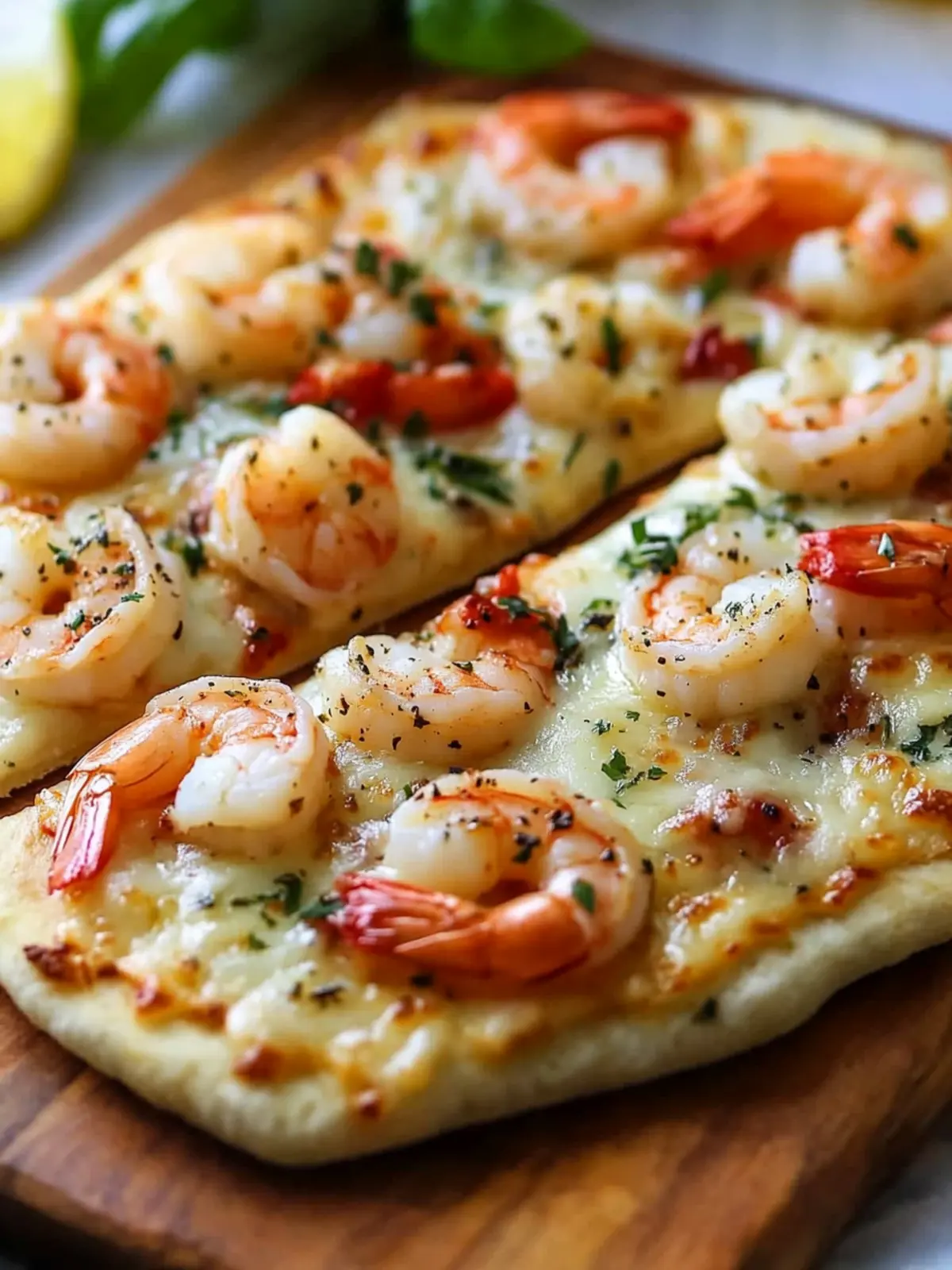 Mouthwatering Shrimp Flatbread Pizza in Just 15 Minutes! 3 Shrimp Flatbread Pizza