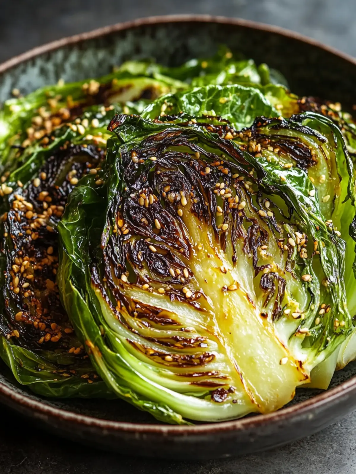 Charred Cabbage with Ssamjang Butter for Gourmet Home Dining 2 Charred Cabbage with Ssamjang Butter