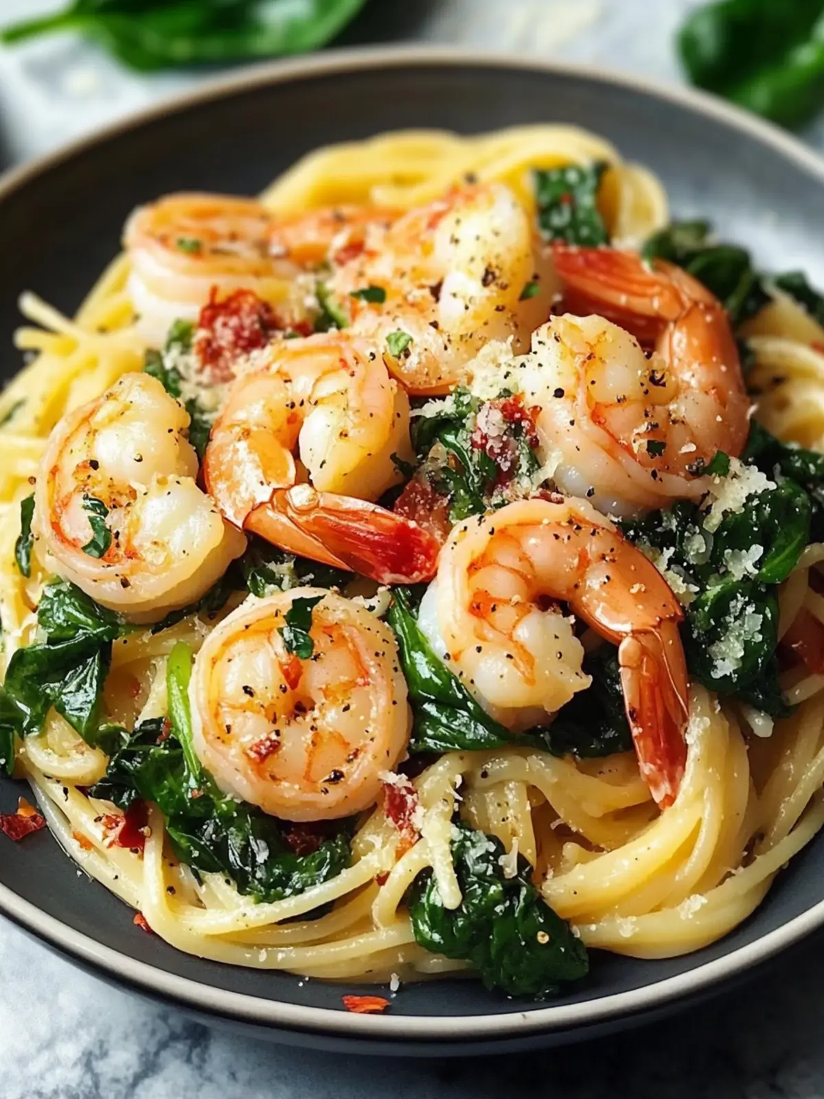 Delicious Shrimp Spinach Pasta: Your Quick Dinner Solution 2 Shrimp Spinach Pasta