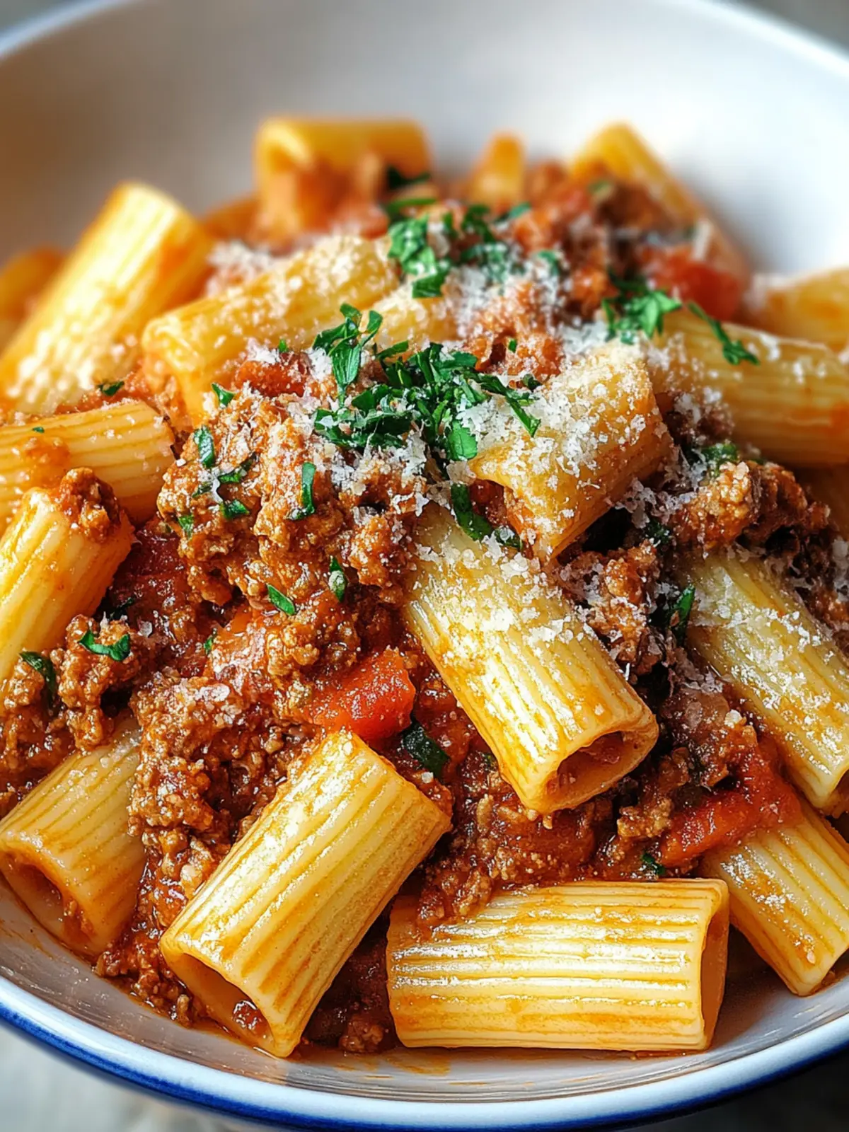 Savory Rigatoni Bolognese: Hearty Comfort for Family Nights 3 Rigatoni Bolognese