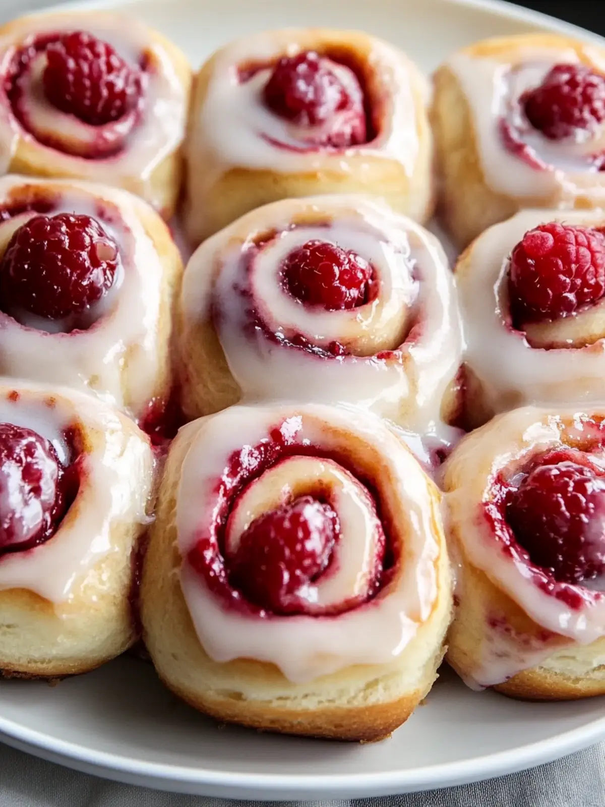 Raspberry Cinnamon Rolls with Lemon Glaze for Sweet Moments 5 Raspberry Cinnamon Rolls with Lemon Glaze