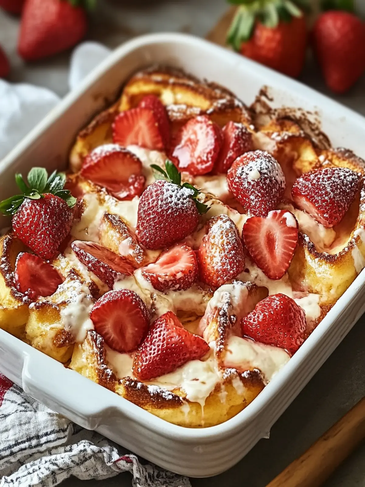 Strawberry Cream Cheese French Toast Bake for Cozy Mornings 4 Strawberry Cream Cheese French Toast Bake