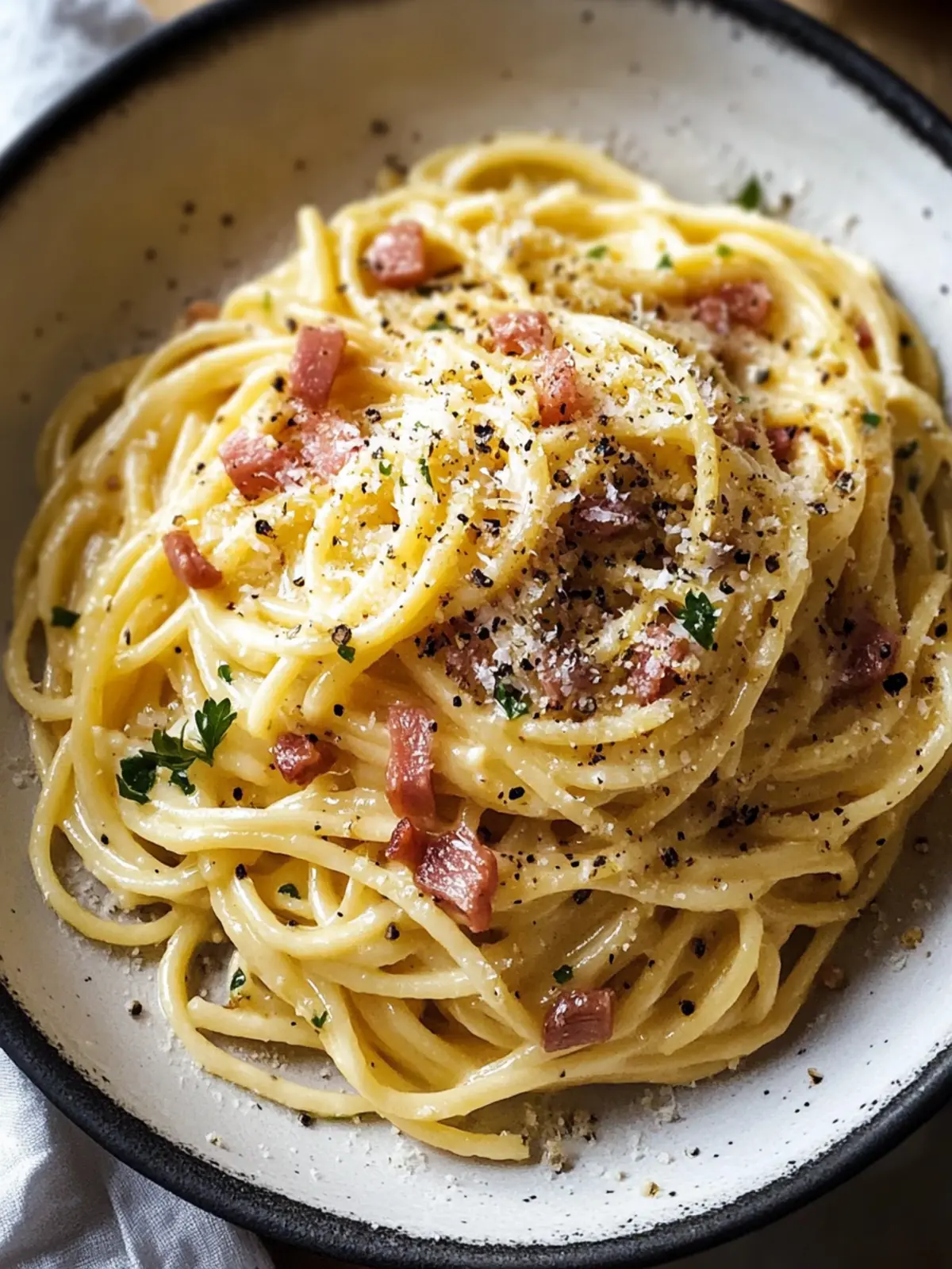 Classic Italian Carbonara: Creamy Comfort in Every Bite 5 Classic Italian Carbonara