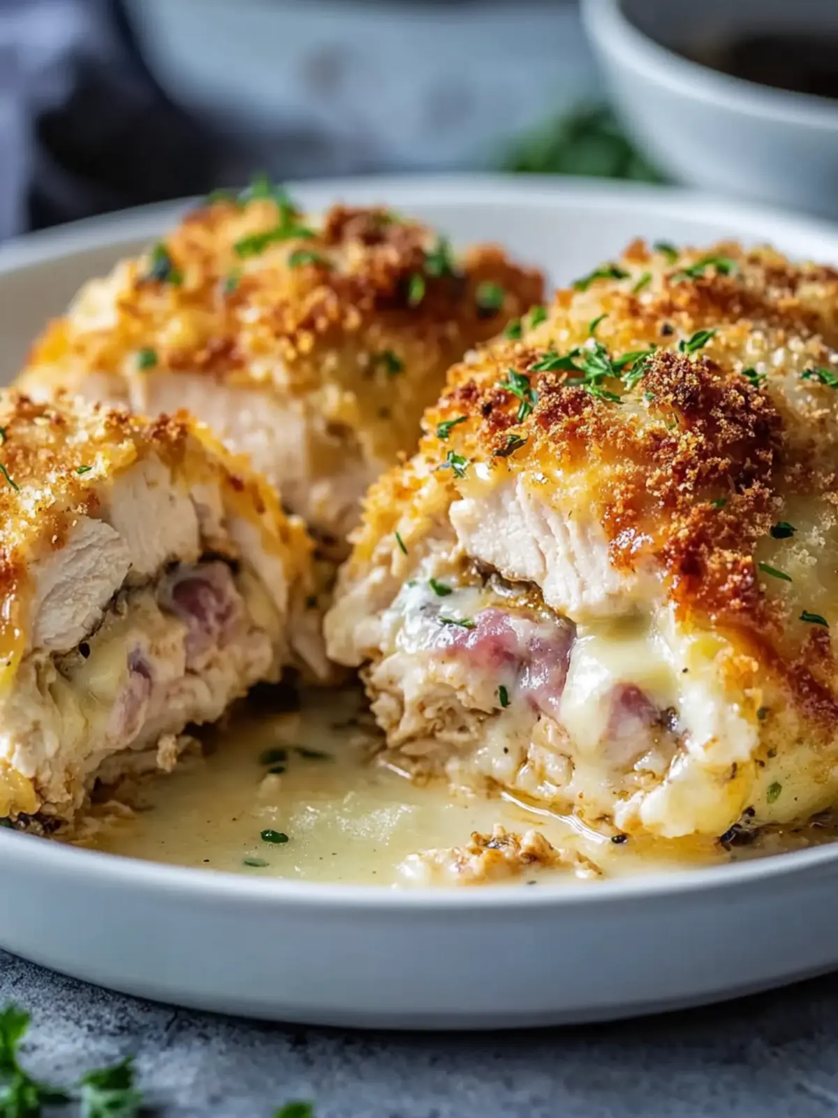 Delicious Stuffed Chicken Cordon Bleu Bake in Just 30 Minutes 5 Stuffed Chicken Cordon Bleu Bake