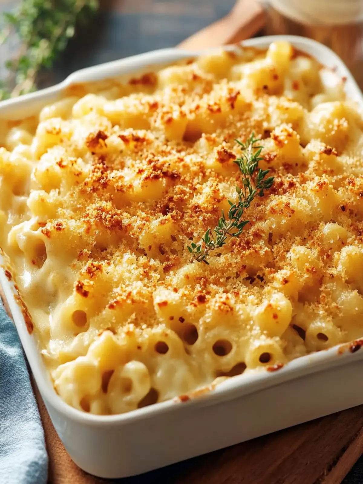 Melty Three-Cheese Baked Mac & Cheese for Ultimate Comfort 2 Three-Cheese Baked Mac & Cheese