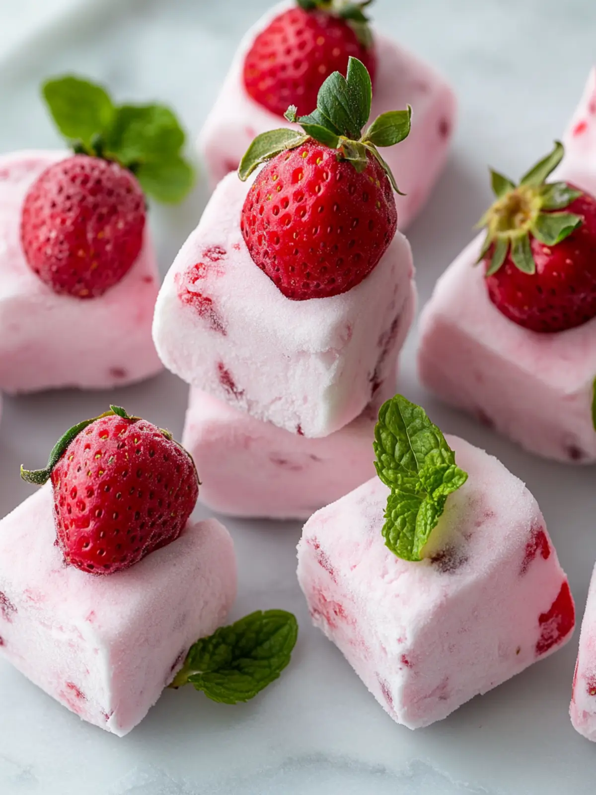 Delicious Frozen Strawberry Yogurt Bites for Guilt-Free Snacking 5 Frozen Strawberry Yogurt Bites