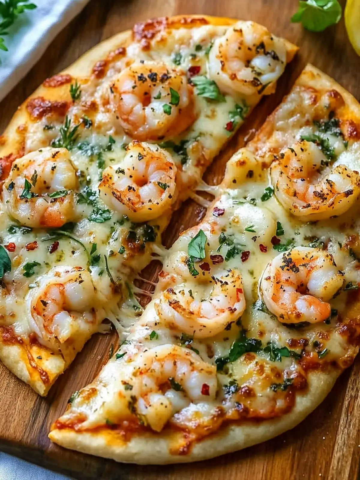 Mouthwatering Shrimp Flatbread Pizza in Just 15 Minutes! 4 Shrimp Flatbread Pizza
