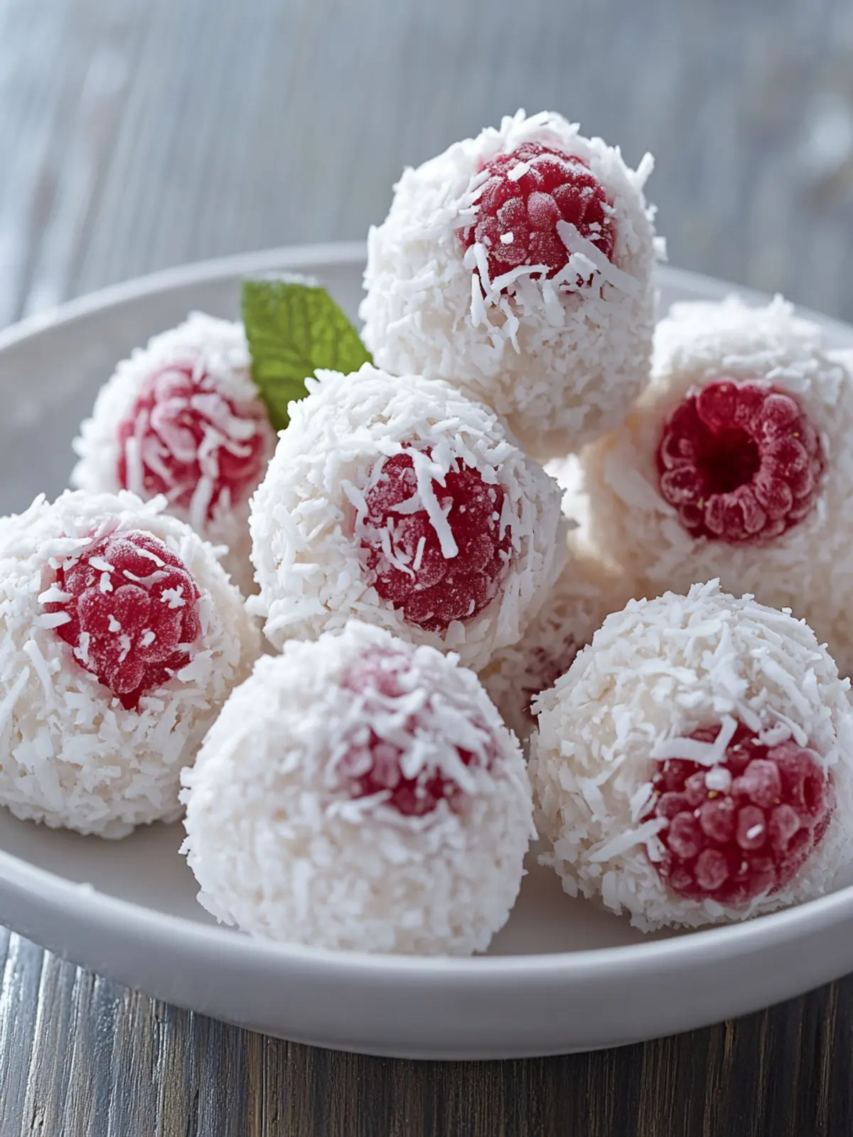 Raspberry Coconut Snowballs: Guilt-Free No-Bake Treats 4 Raspberry Coconut Snowballs