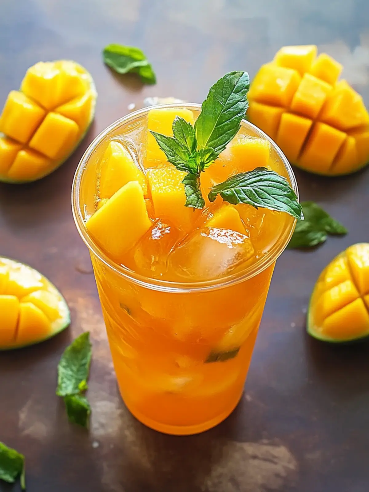 Homemade Mango Iced Tea – Refreshingly Fruity Summer Sipper 2 Homemade Mango Iced Tea – Fresh & Fruity!